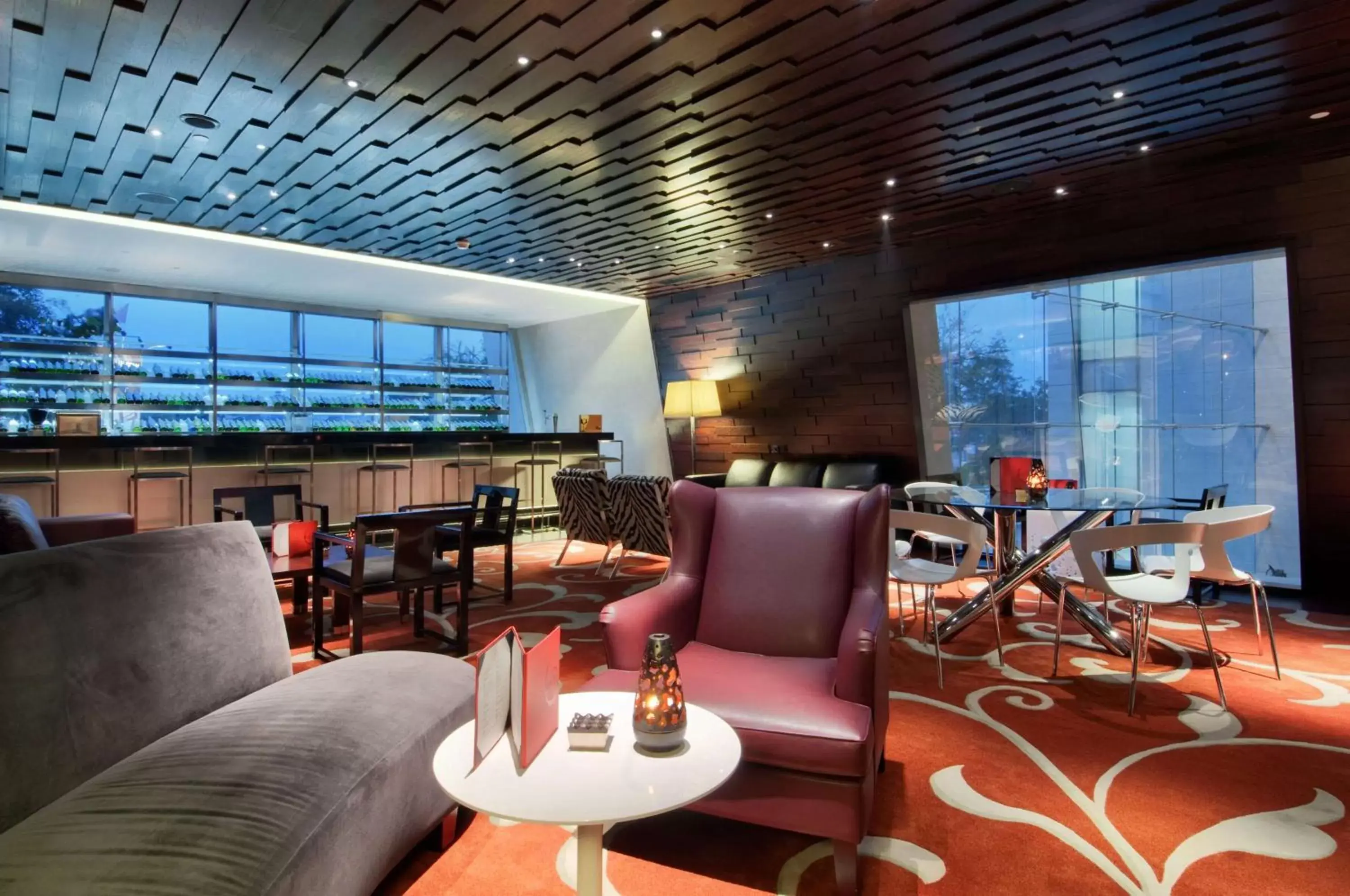 Lounge or bar, Restaurant/Places to Eat in Hilton Bandung