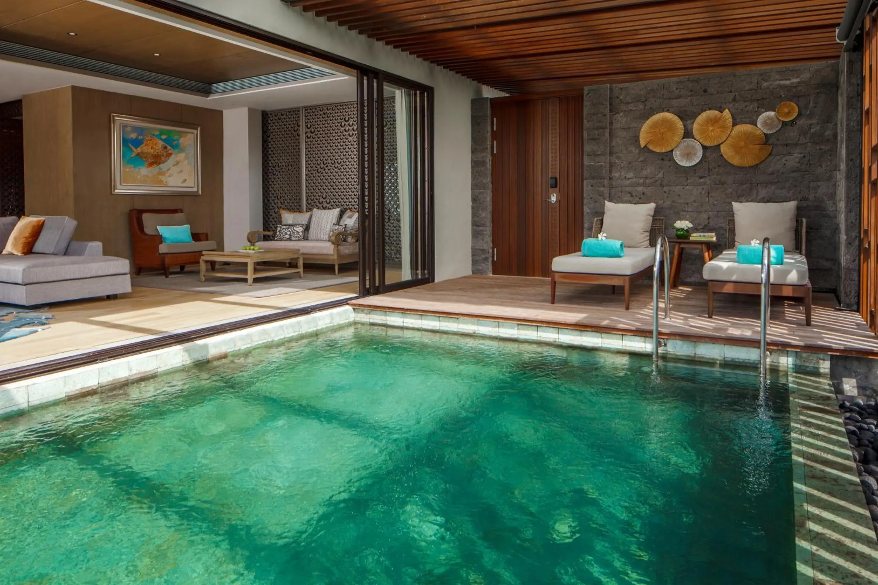 Seating area, Swimming Pool in Mövenpick Resort & Spa Jimbaran Bali