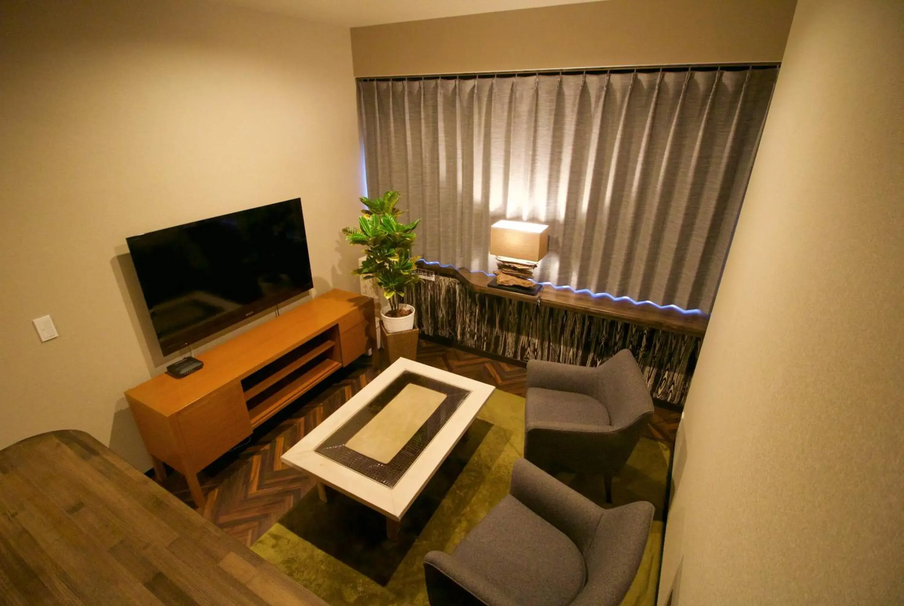Living room, TV/Entertainment Center in R&Run Kyoto Serviced Apartment & Suites