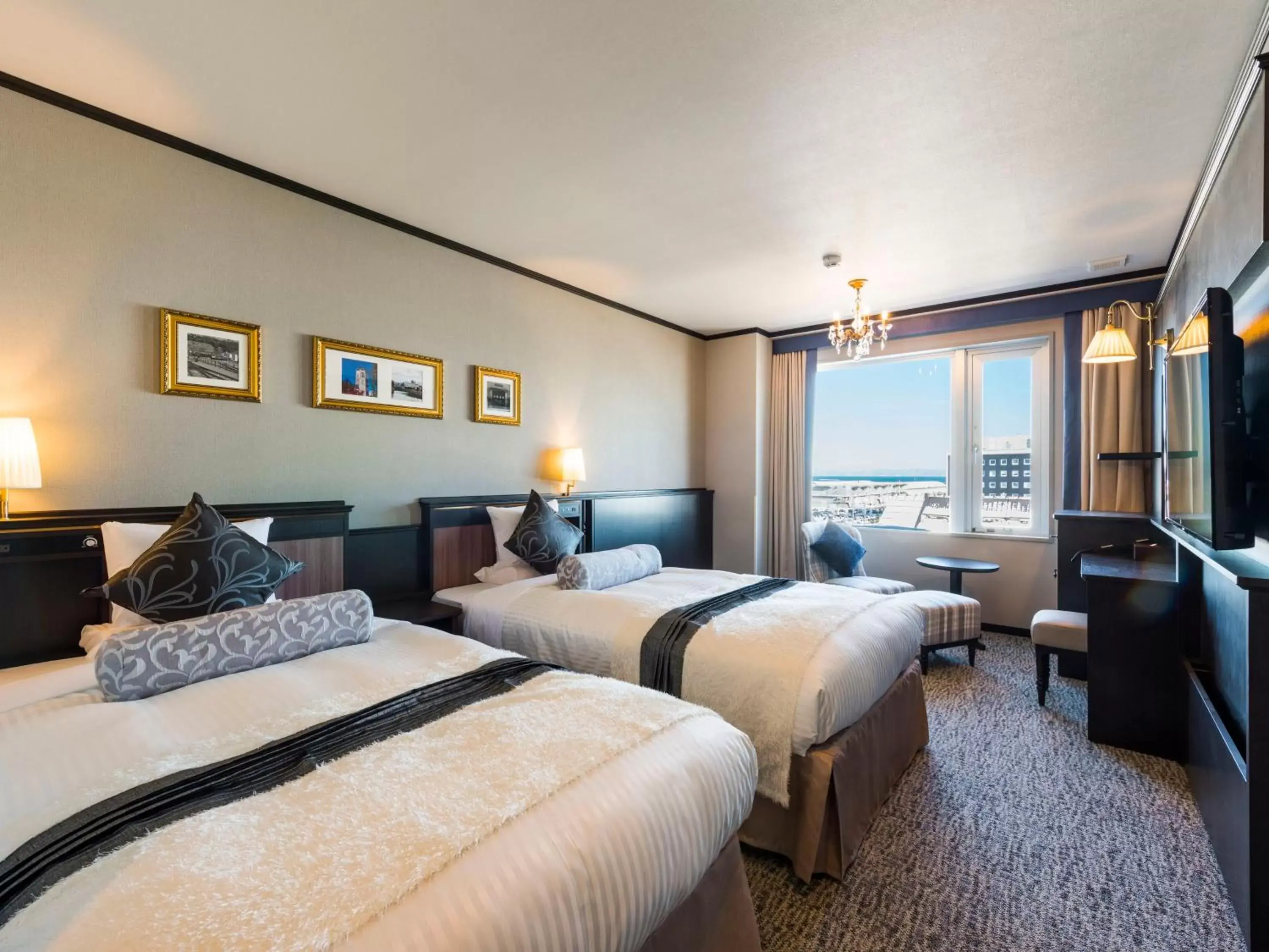 Spring, Bed in Hotel Sonia Otaru Spring, Bed in Hotel Sonia Otaru