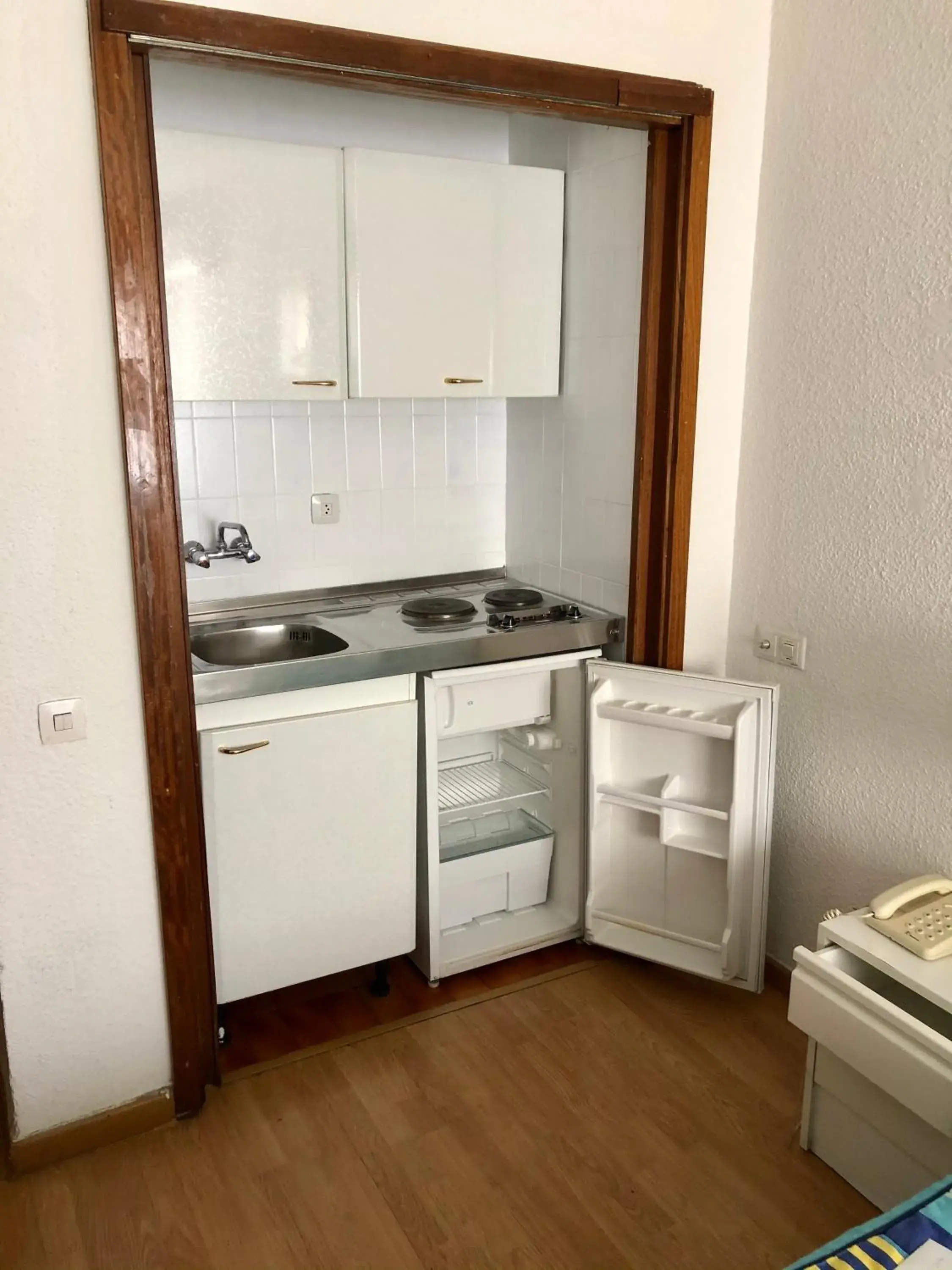 Kitchen or kitchenette in Apartamentos Goya 75