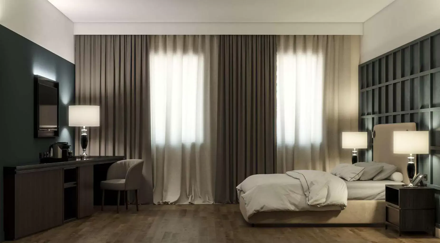 Bedroom, Bed in DoubleTree by Hilton Brescia