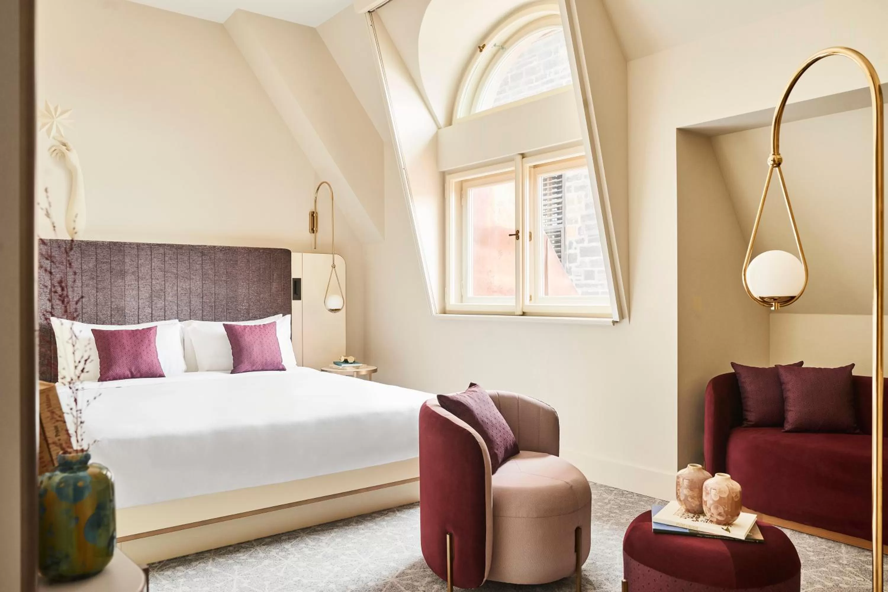 Bedroom, Bed in Andaz Prague, By Hyatt