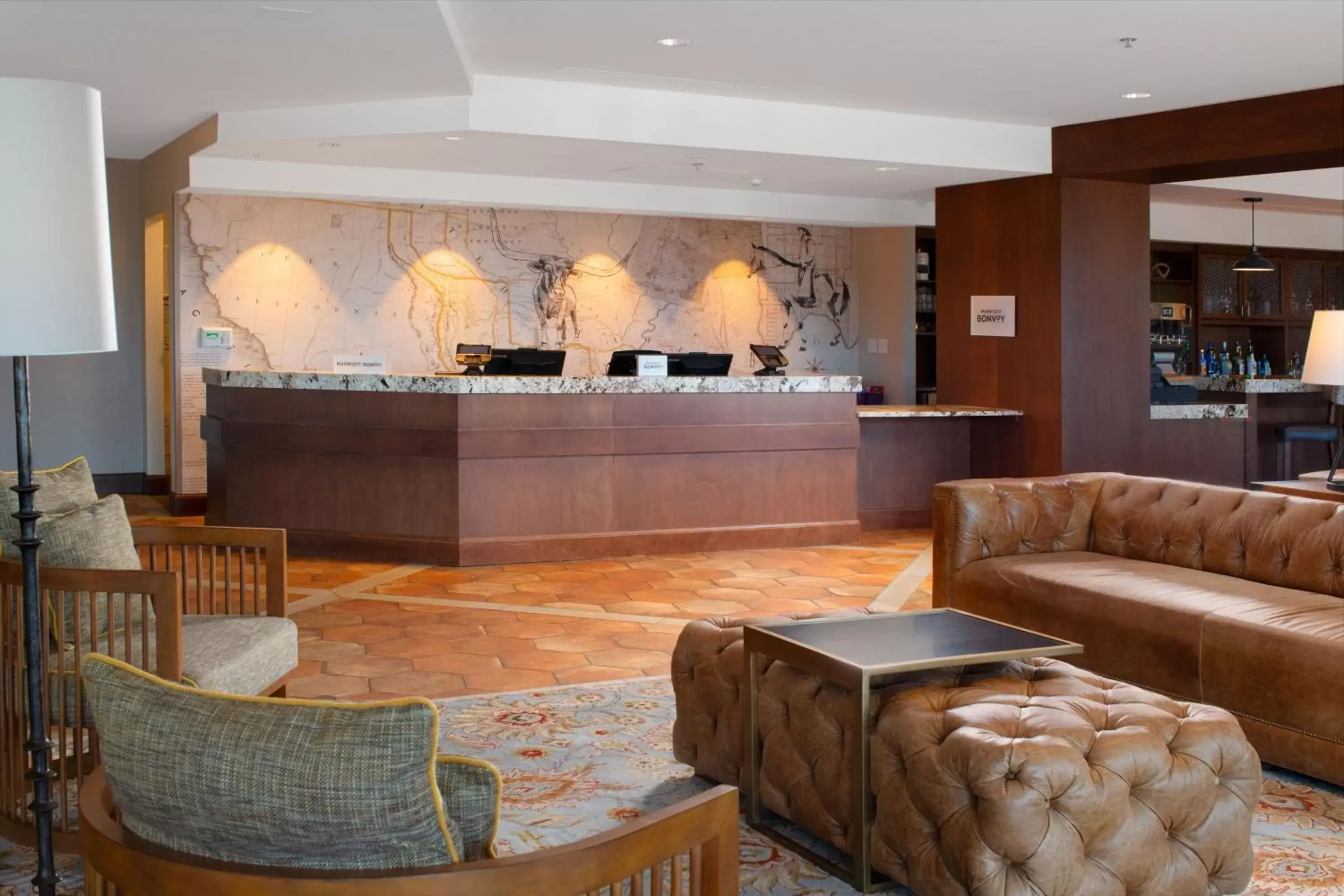 Lobby or reception, Lobby/Reception in SpringHill Suites by Marriott Fort Worth Historic Stockyards
