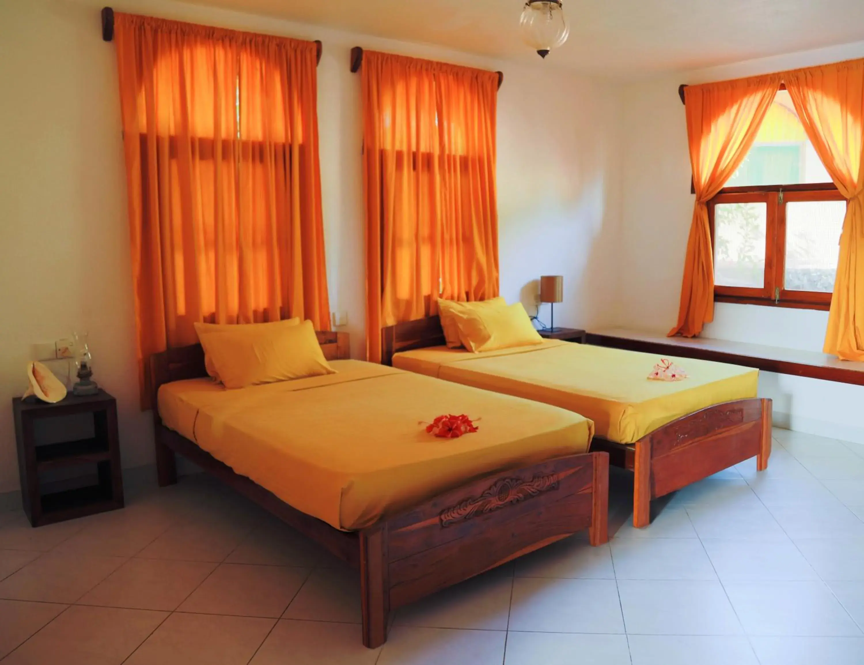 Bedroom, Bed in Eva Lanka Hotel - Beach & Wellness
