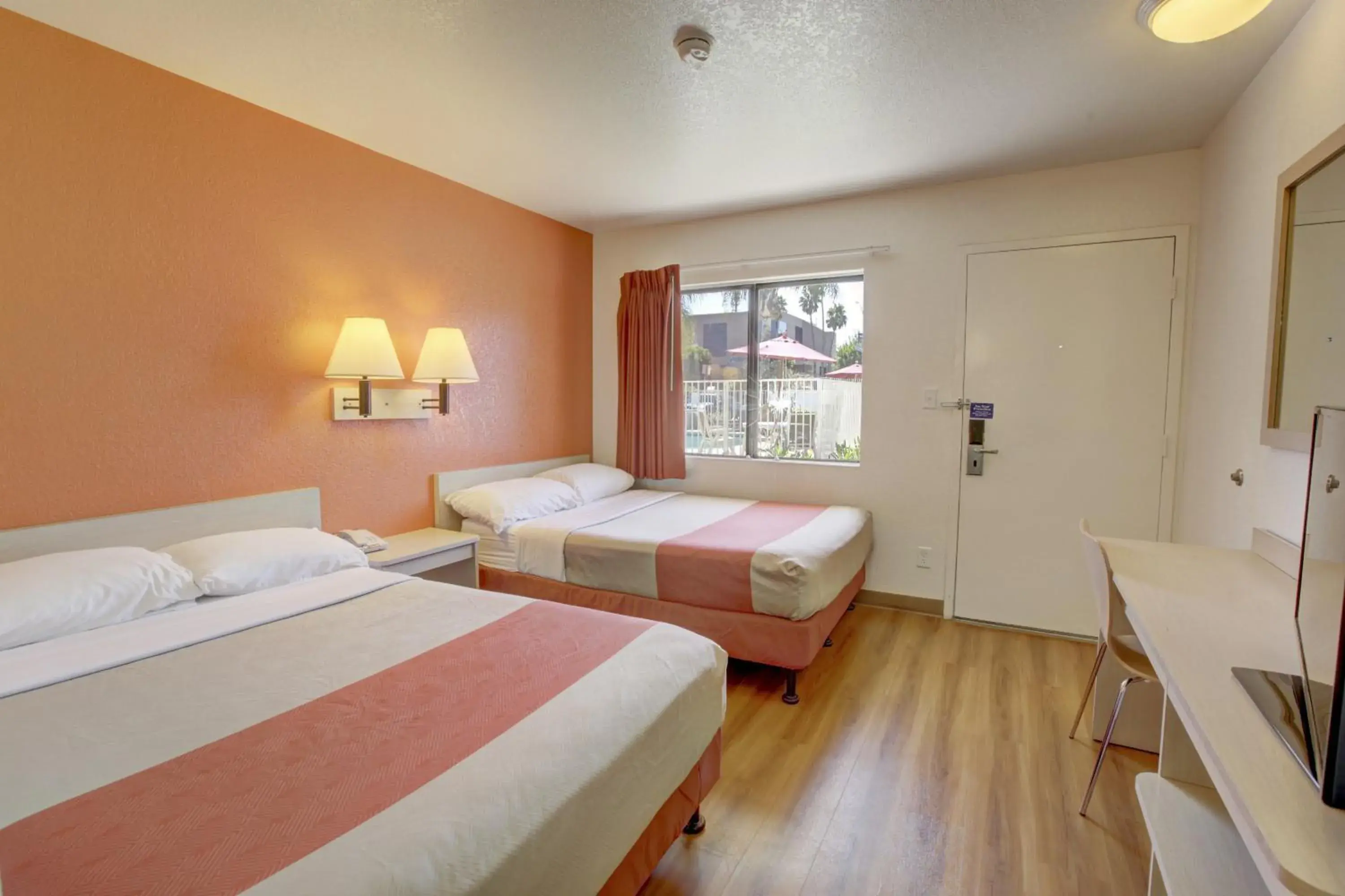 Bed in Motel 6-Corona, CA