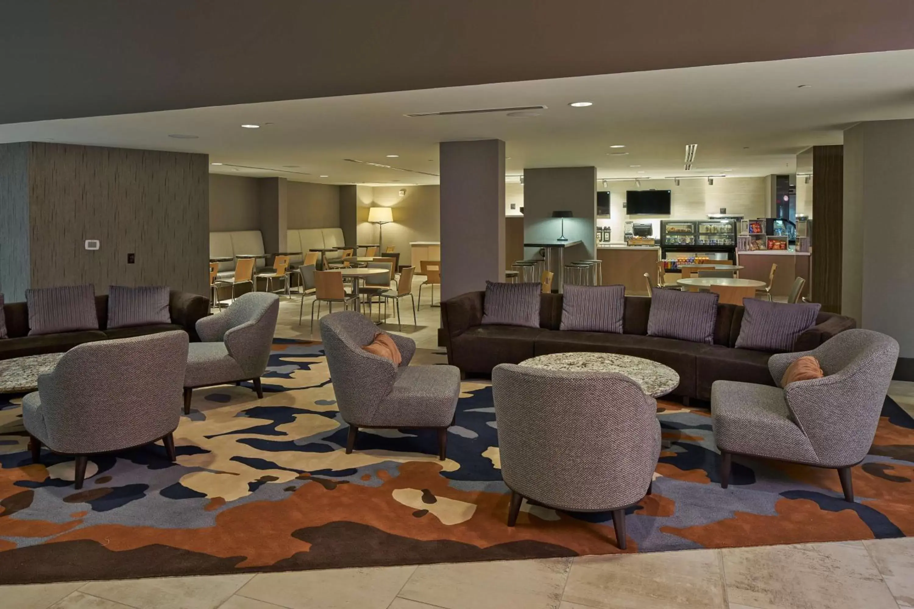 Lobby or reception in Hilton Raleigh North Hills Lobby or reception in Hilton Raleigh North Hills