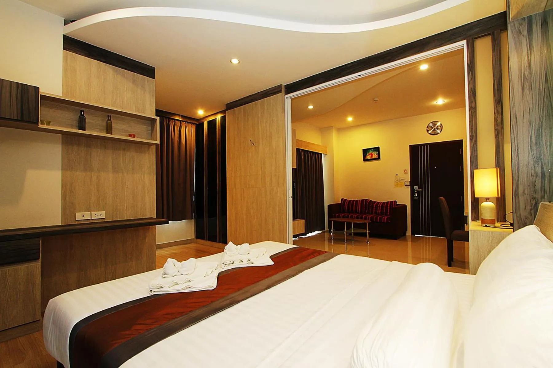 Bed in The Contrast i Hotel