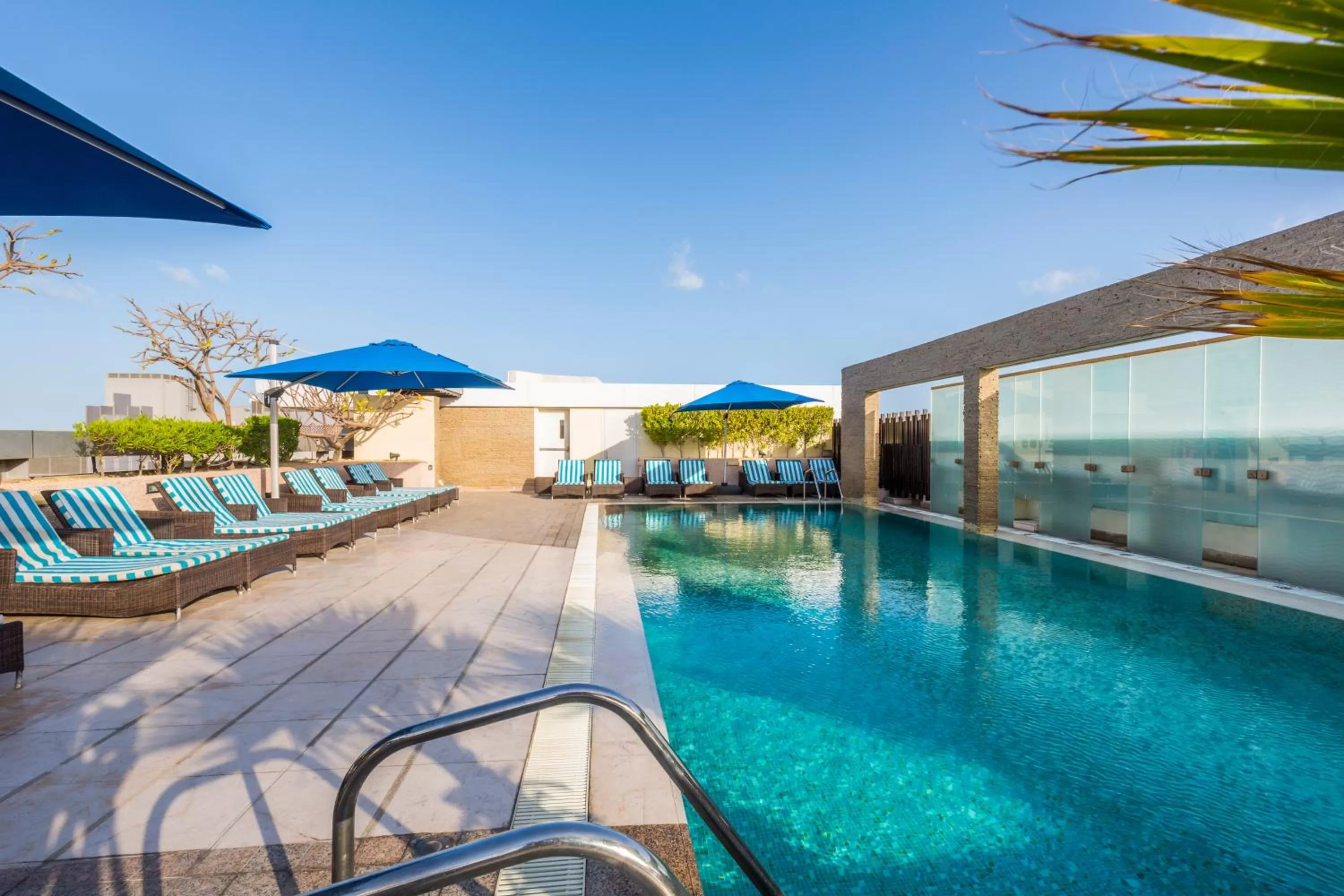 Swimming pool in Novotel Suites Mall Avenue Dubai