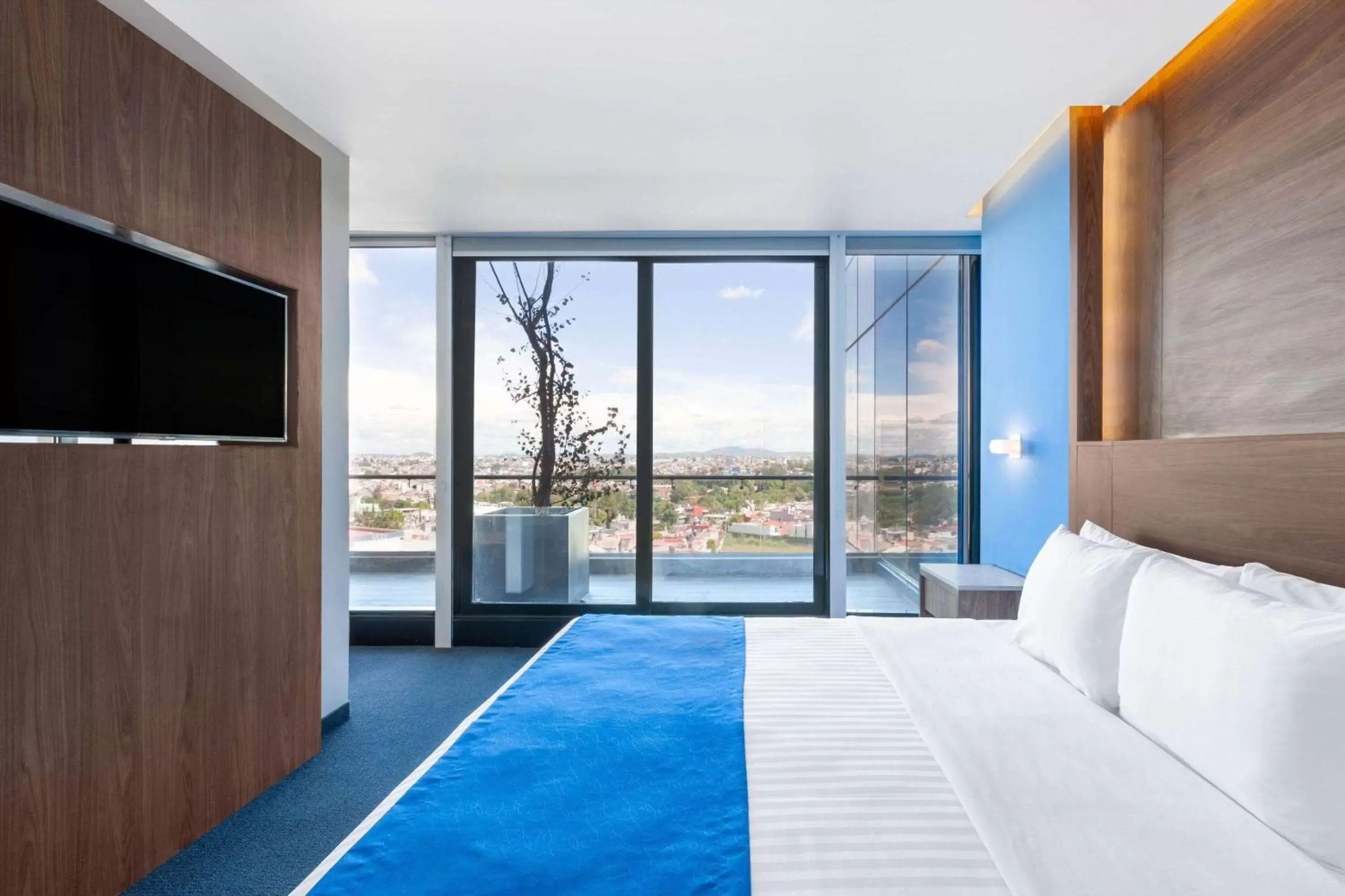 Photo of the whole room, Bed in Wyndham Puebla Angelopolis