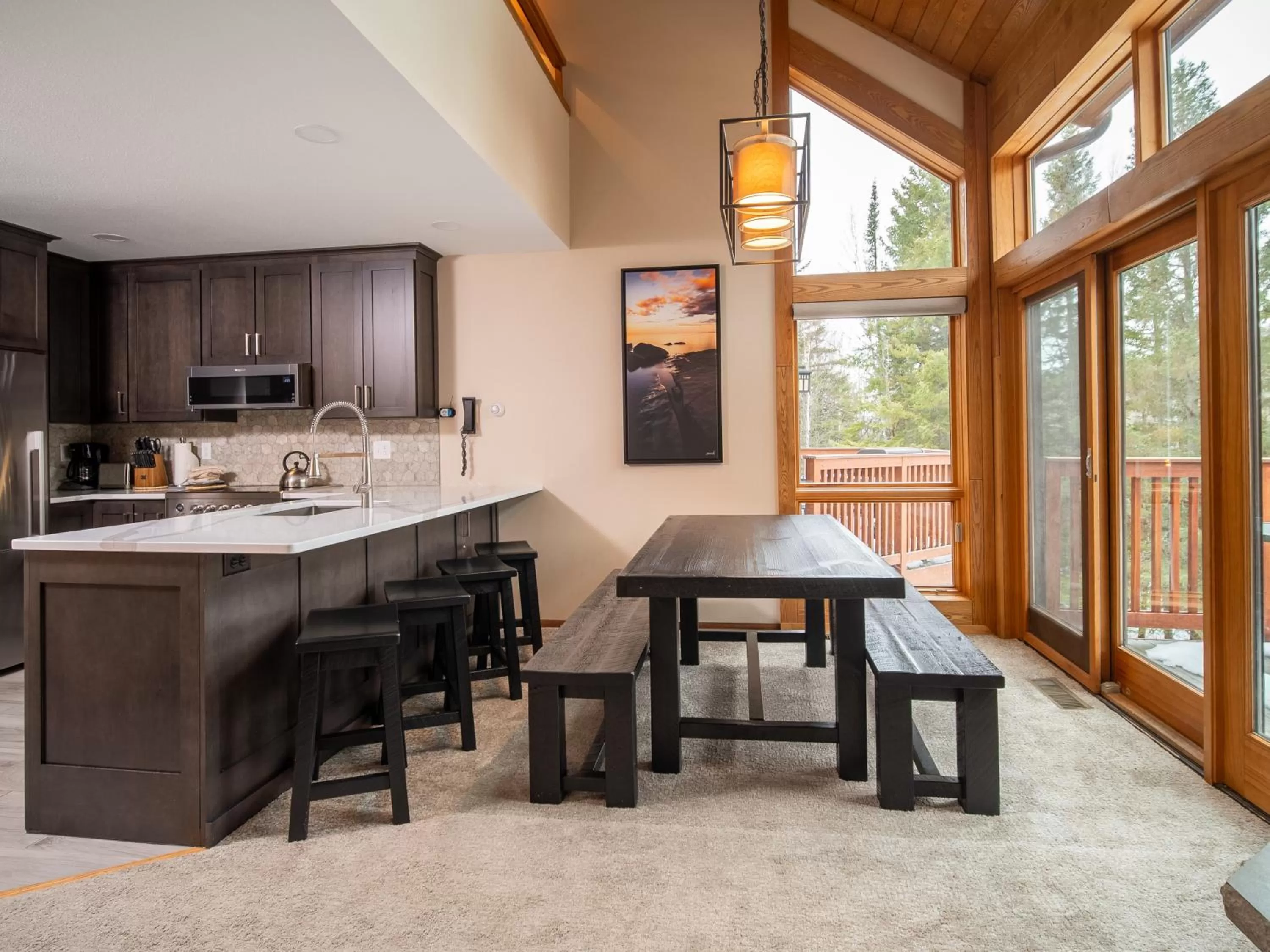 Dining area in Caribou Highlands Lodge