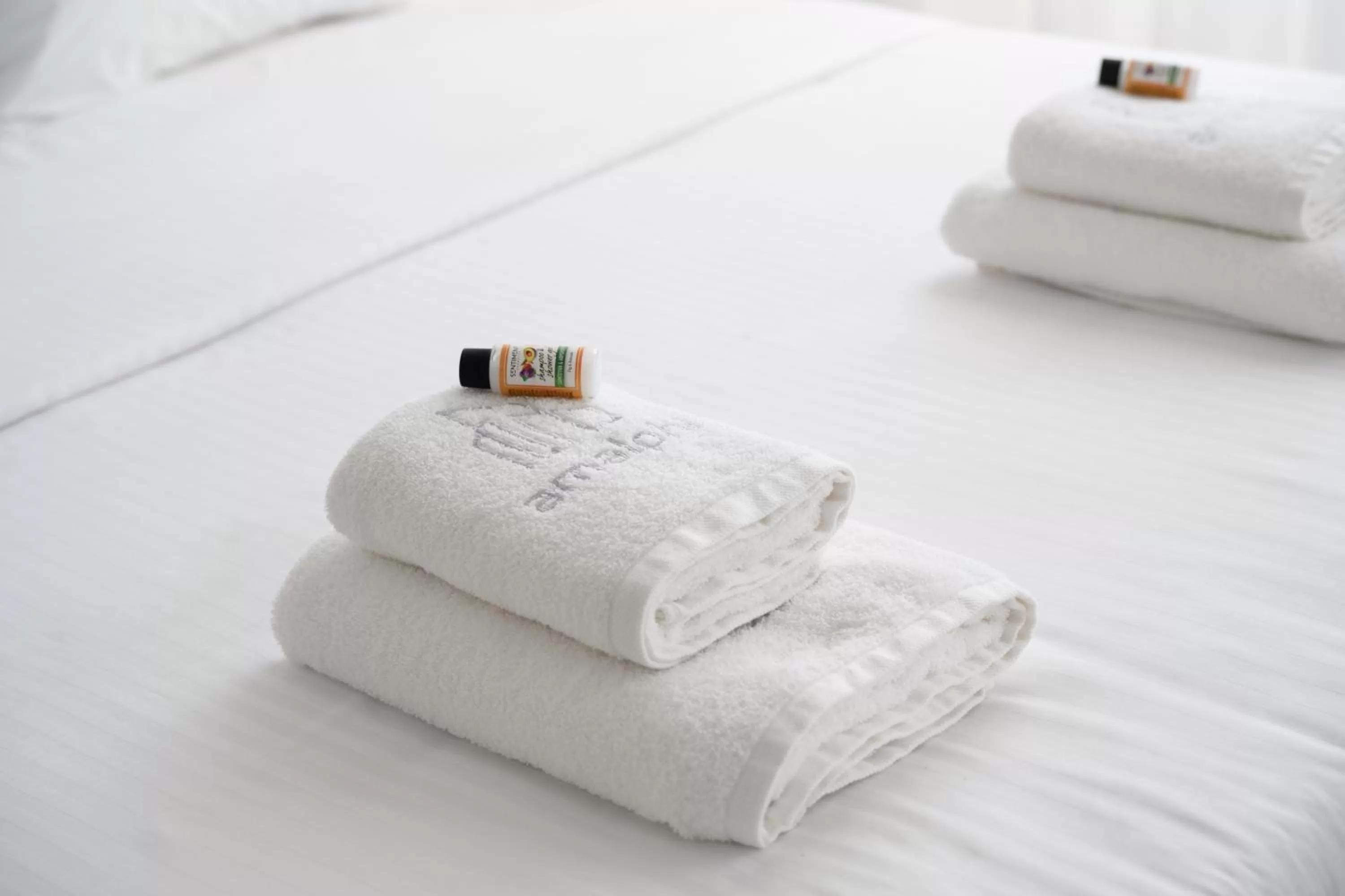 Bed in AMALPHI Corfu City Living