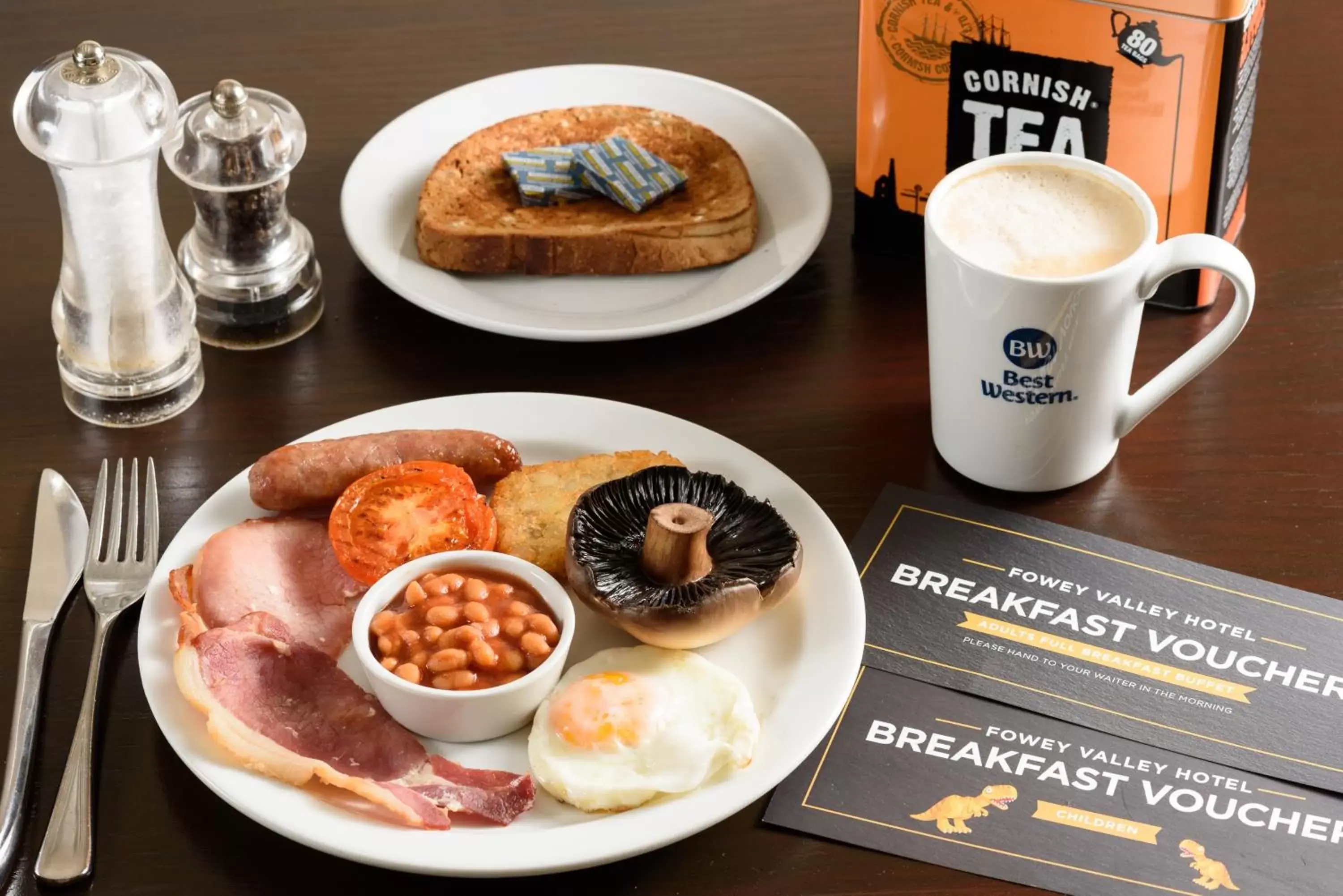 English/Irish breakfast in Best Western Fowey Valley