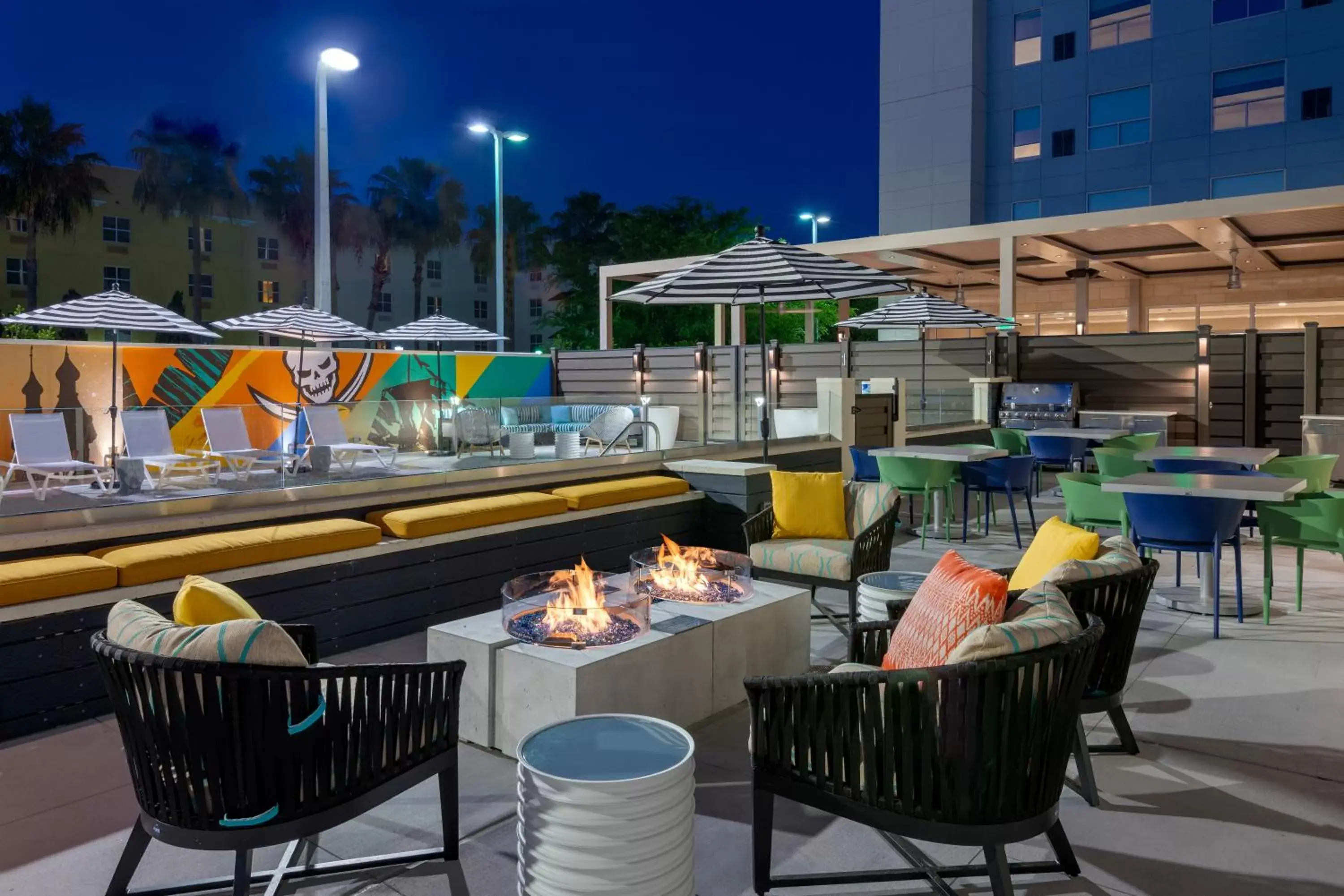 Patio, Restaurant/Places to Eat in Hyatt House Tampa Airport/Westshore