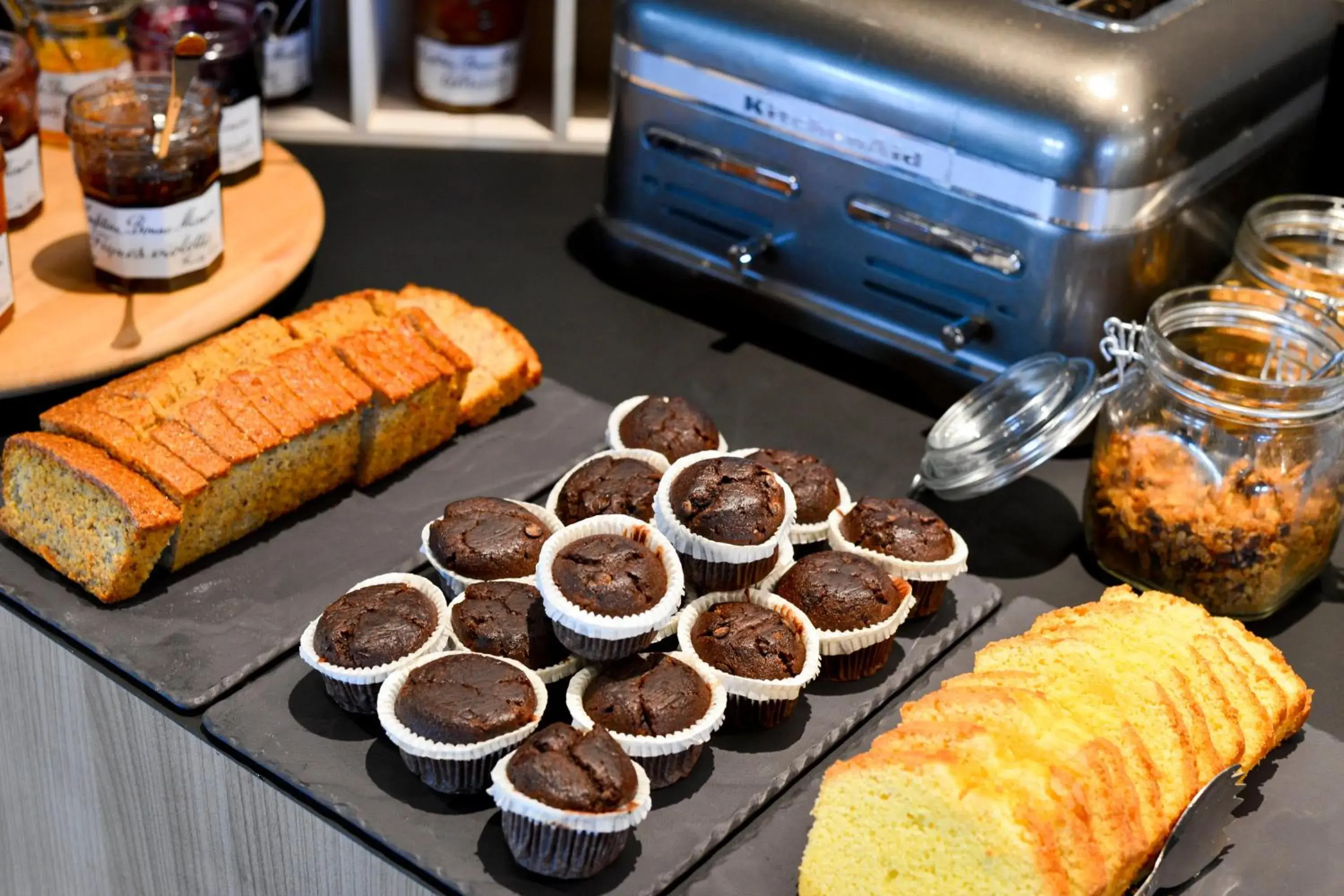 Buffet breakfast in Novotel Paris Suresnes Longchamp