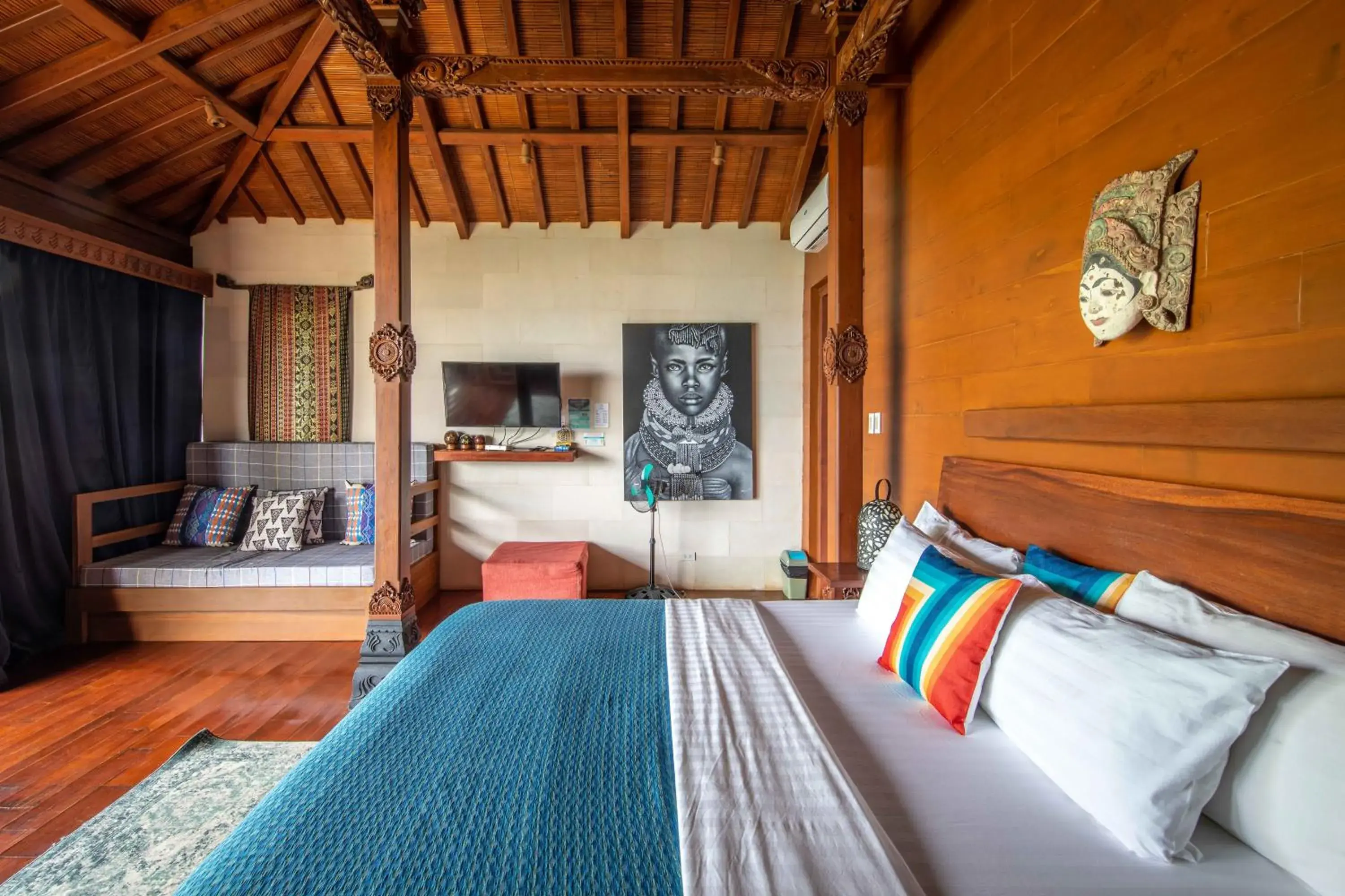 Bed in Karuna El Nido Villas