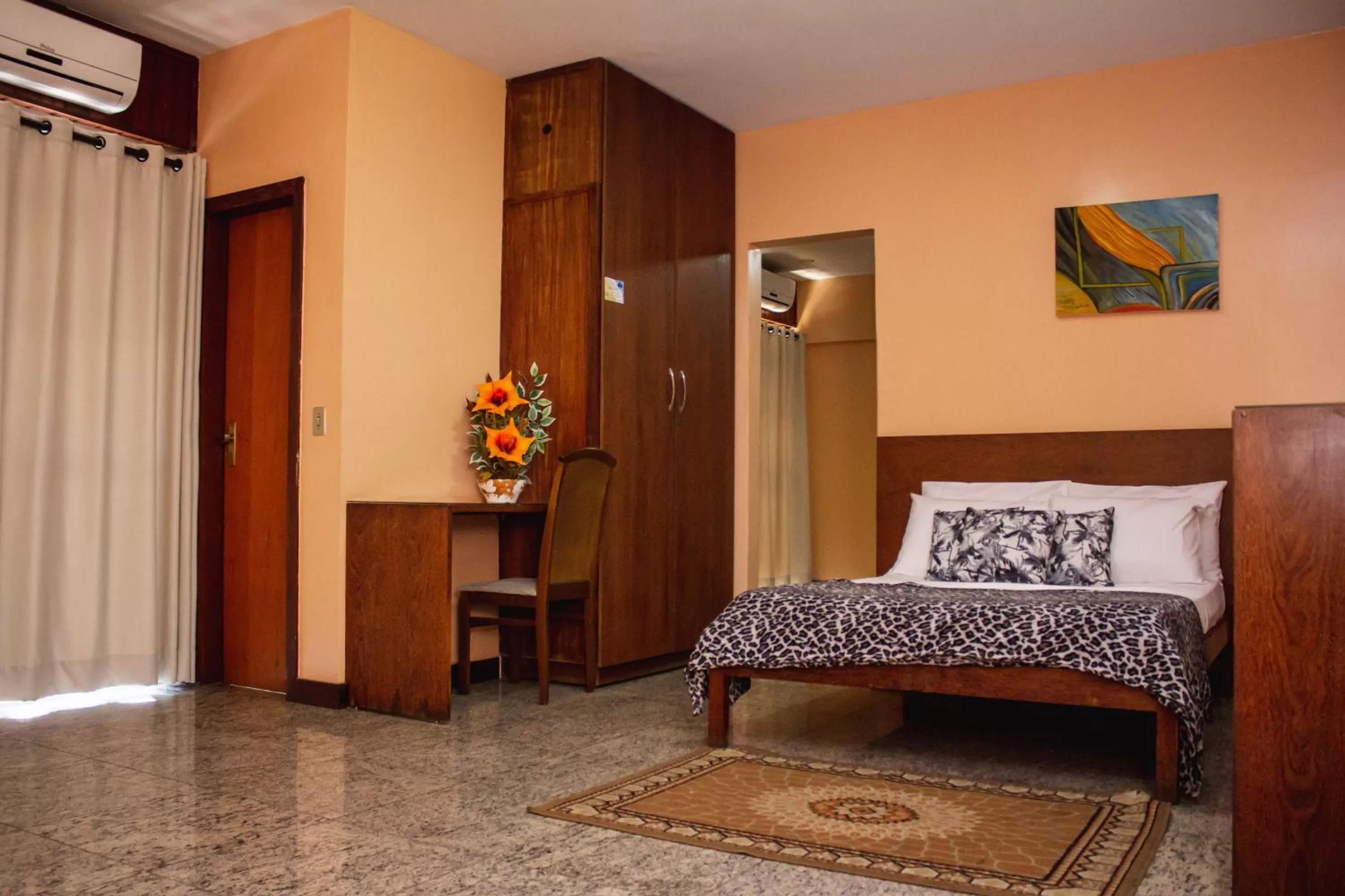 Bed in Riviera Palace Hotel