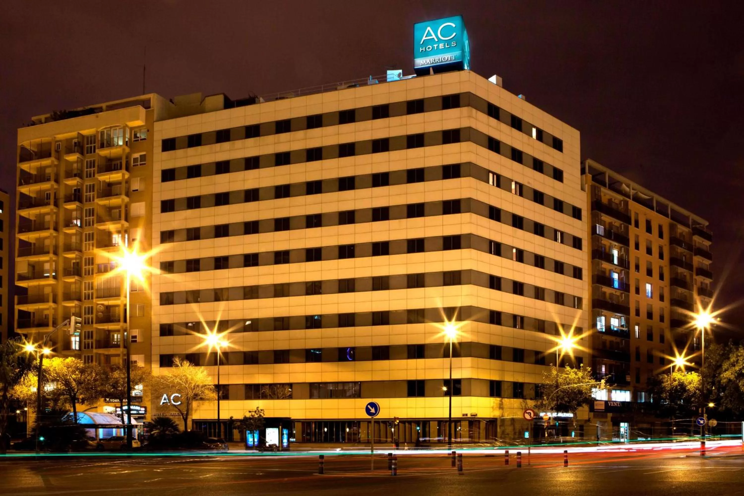 Property building in AC Hotel Valencia by Marriott