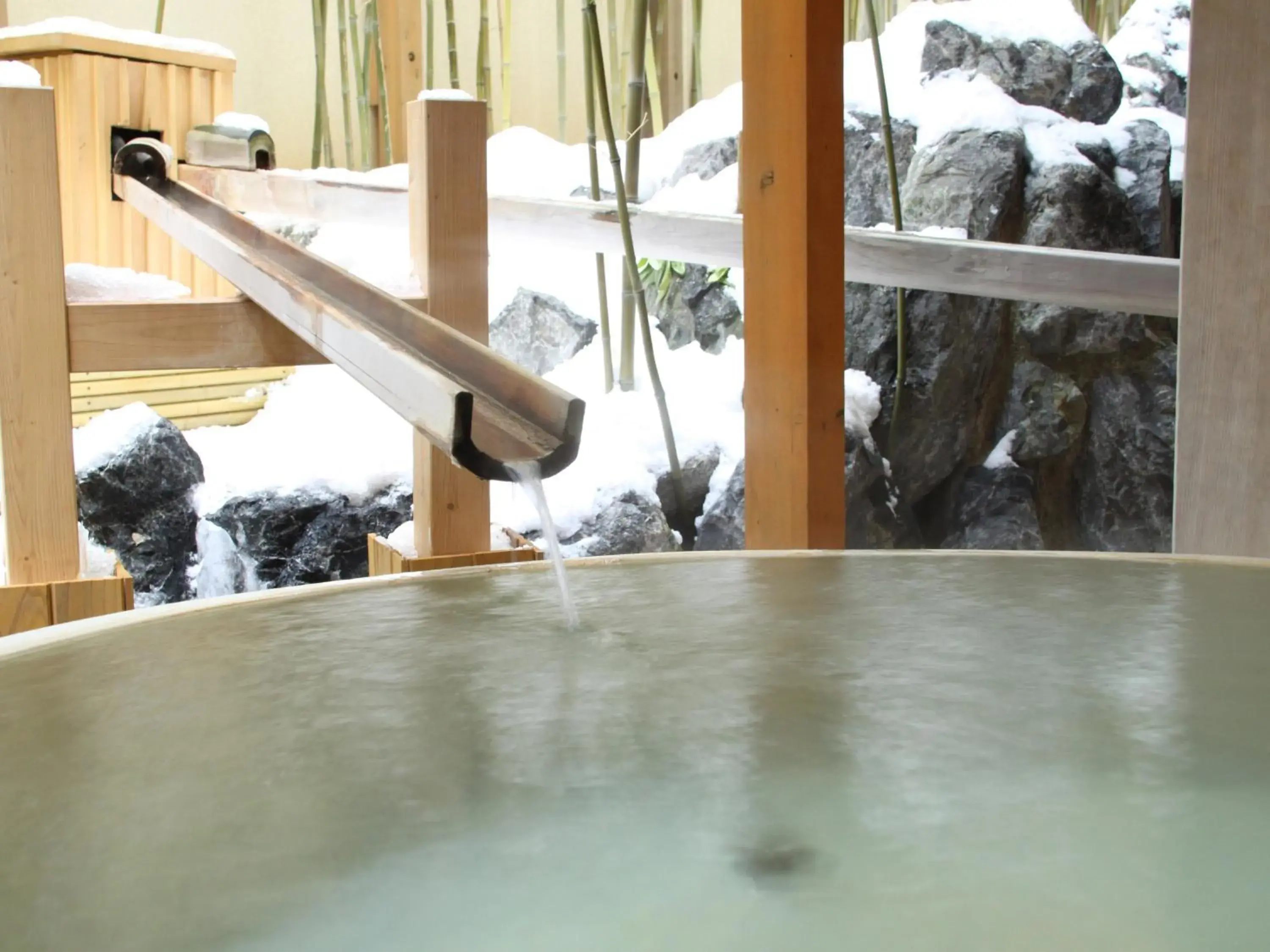 Hot Spring Bath in Hanabishi Hotel