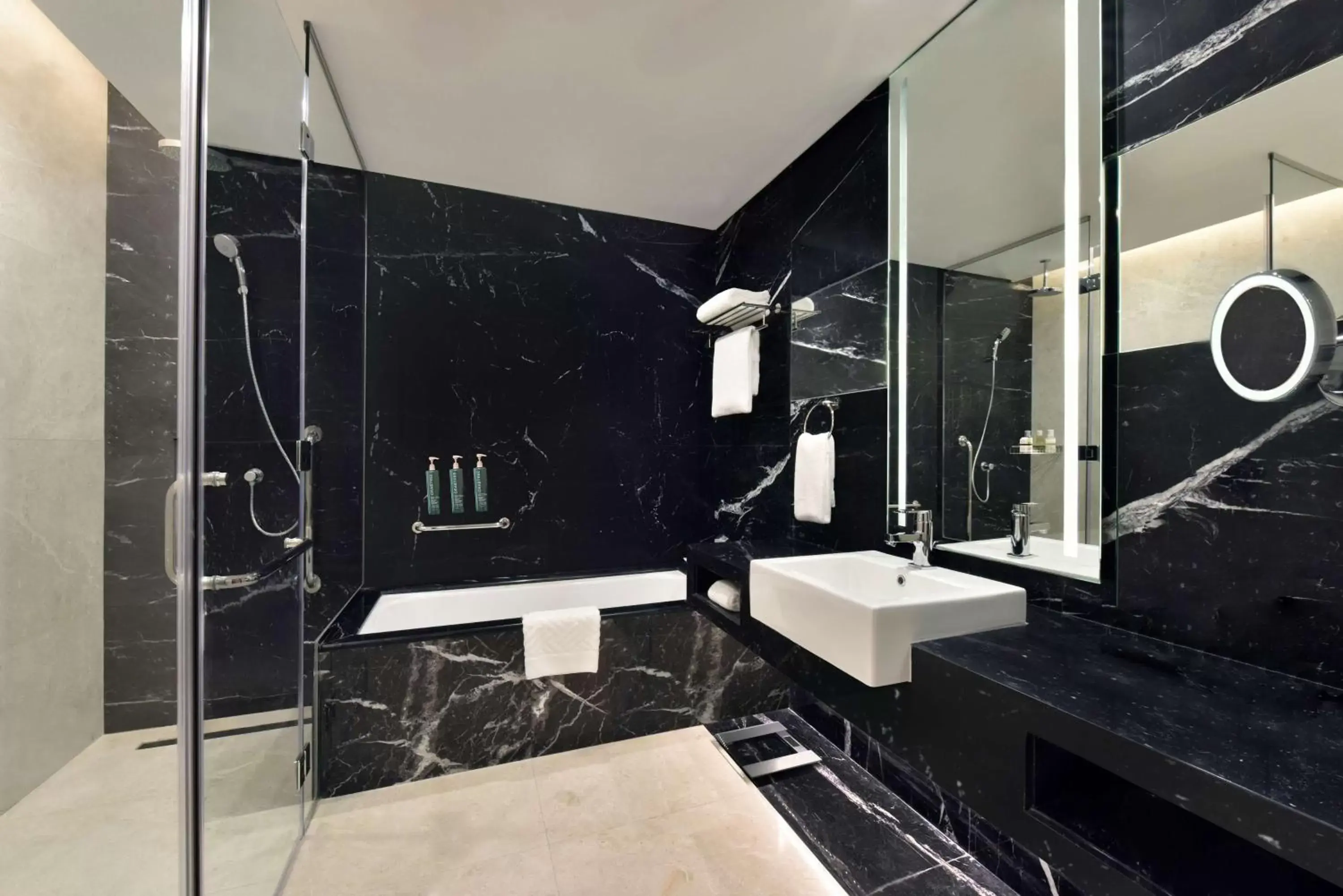 Shower, Bathroom in Hilton Bahrain