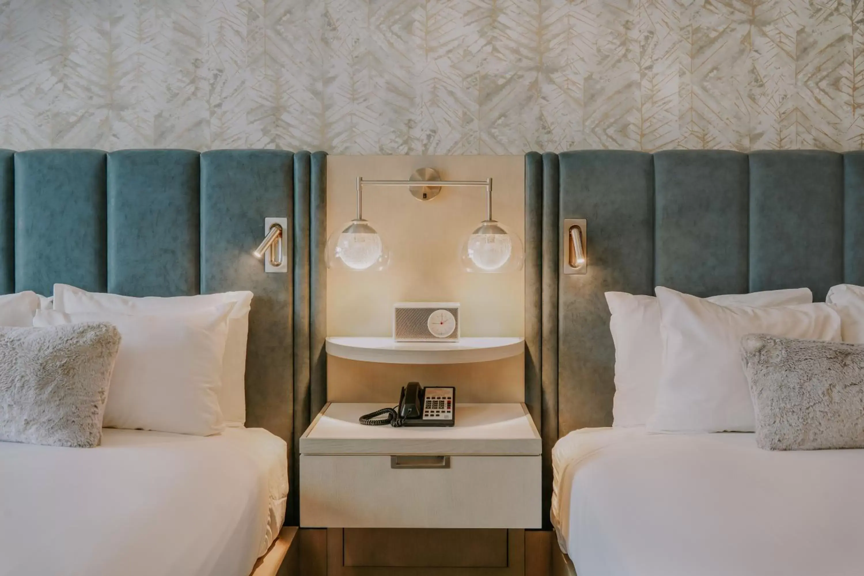 Bed in Summit Hotel at Big Sky Resort Bed in Summit Hotel at Big Sky Resort