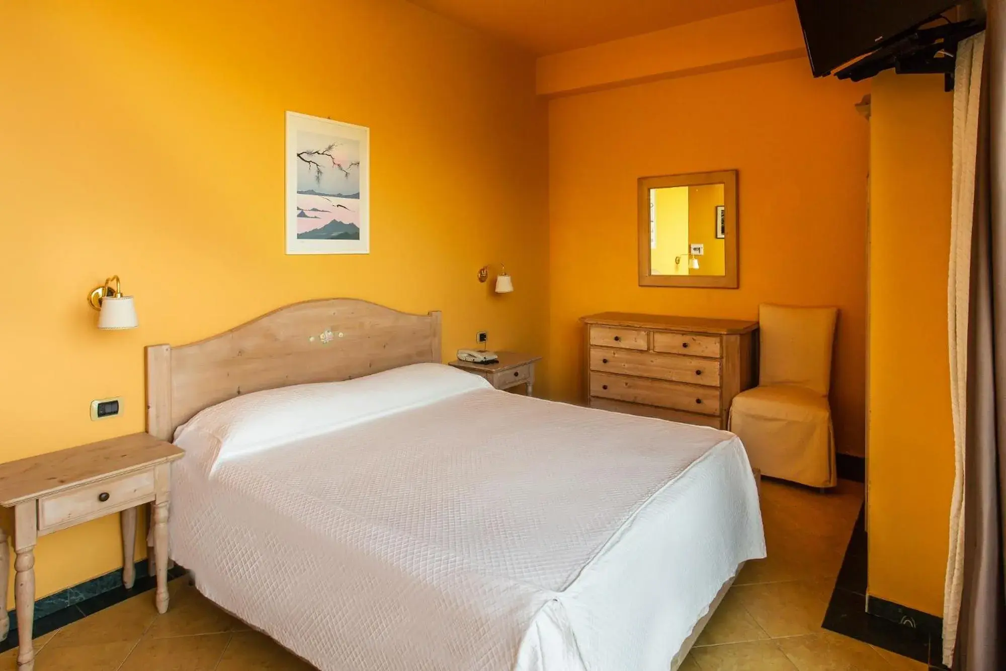 Bed in La Playa Blanca Hotel & Ristorante