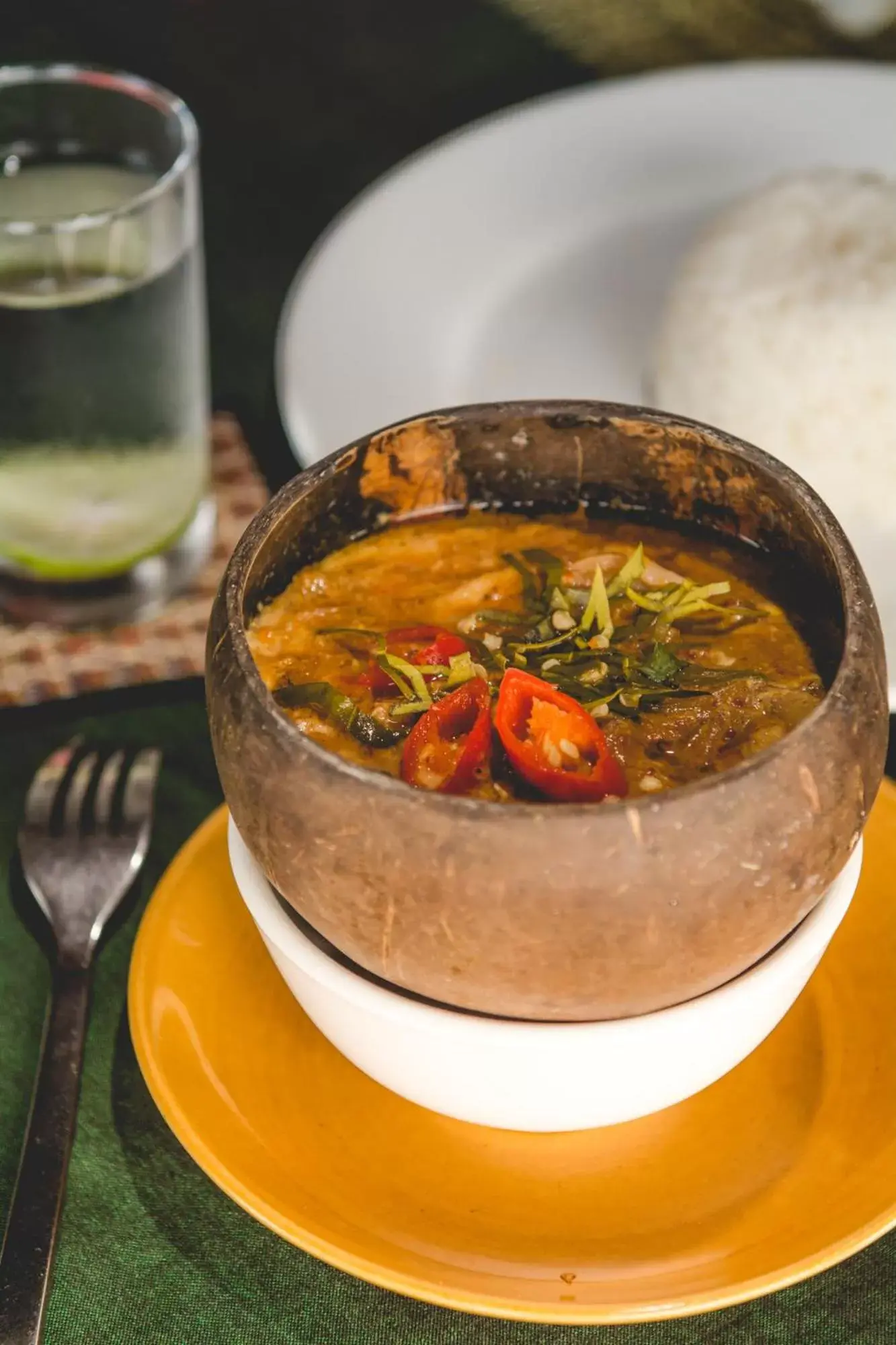 Food close-up in Terres Rouges Lodge