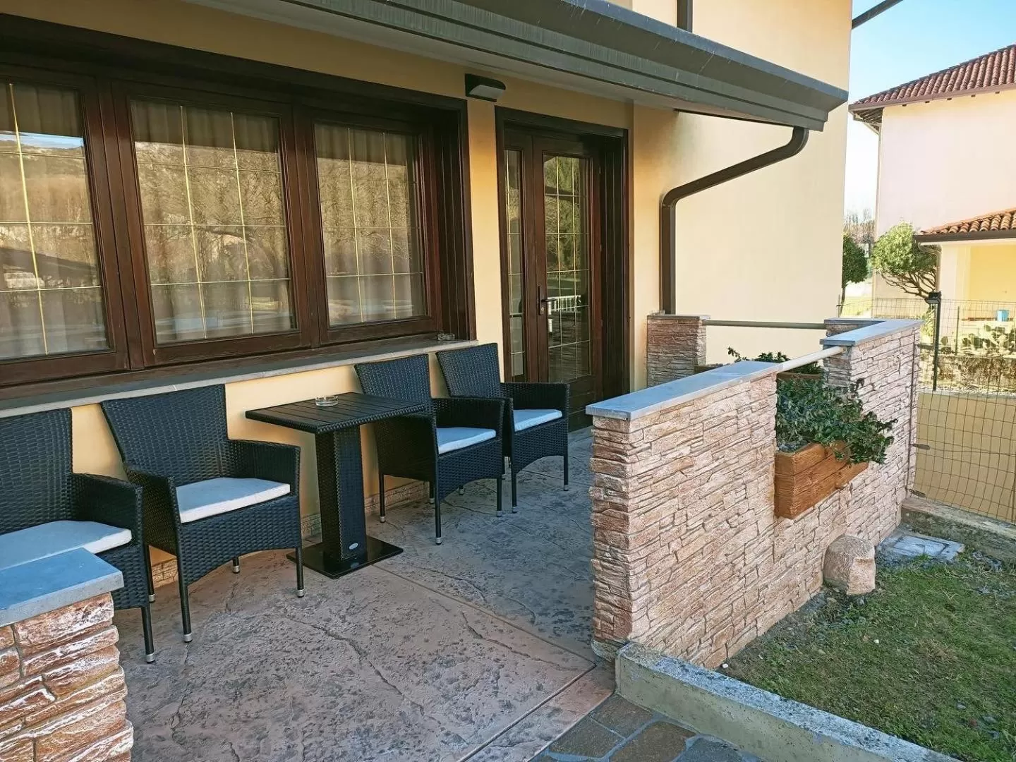 Patio in Casa Valcellina Hotel Ristorante