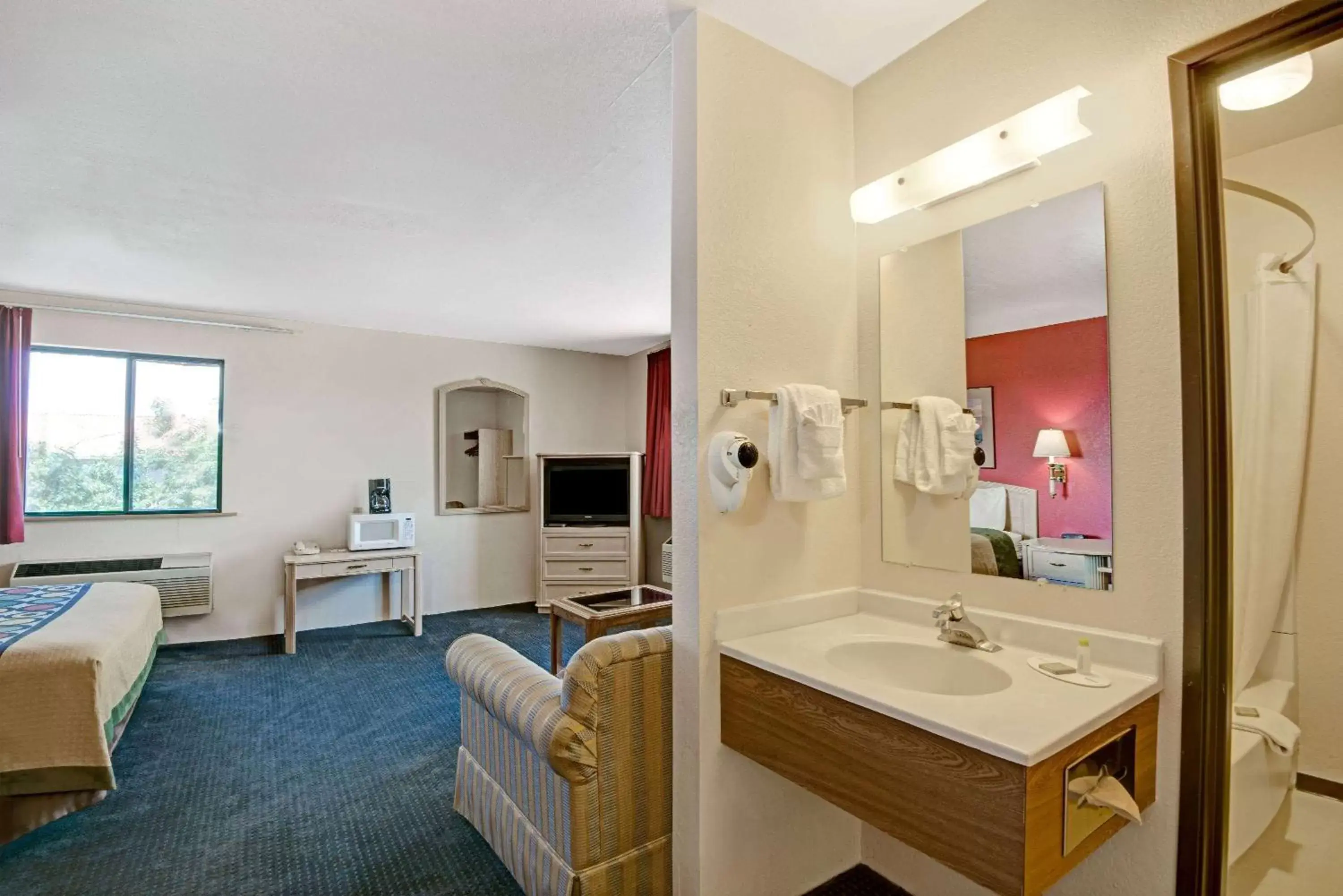 Photo of the whole room, Bathroom in Super 8 by Wyndham Albuquerque West/Coors Blvd