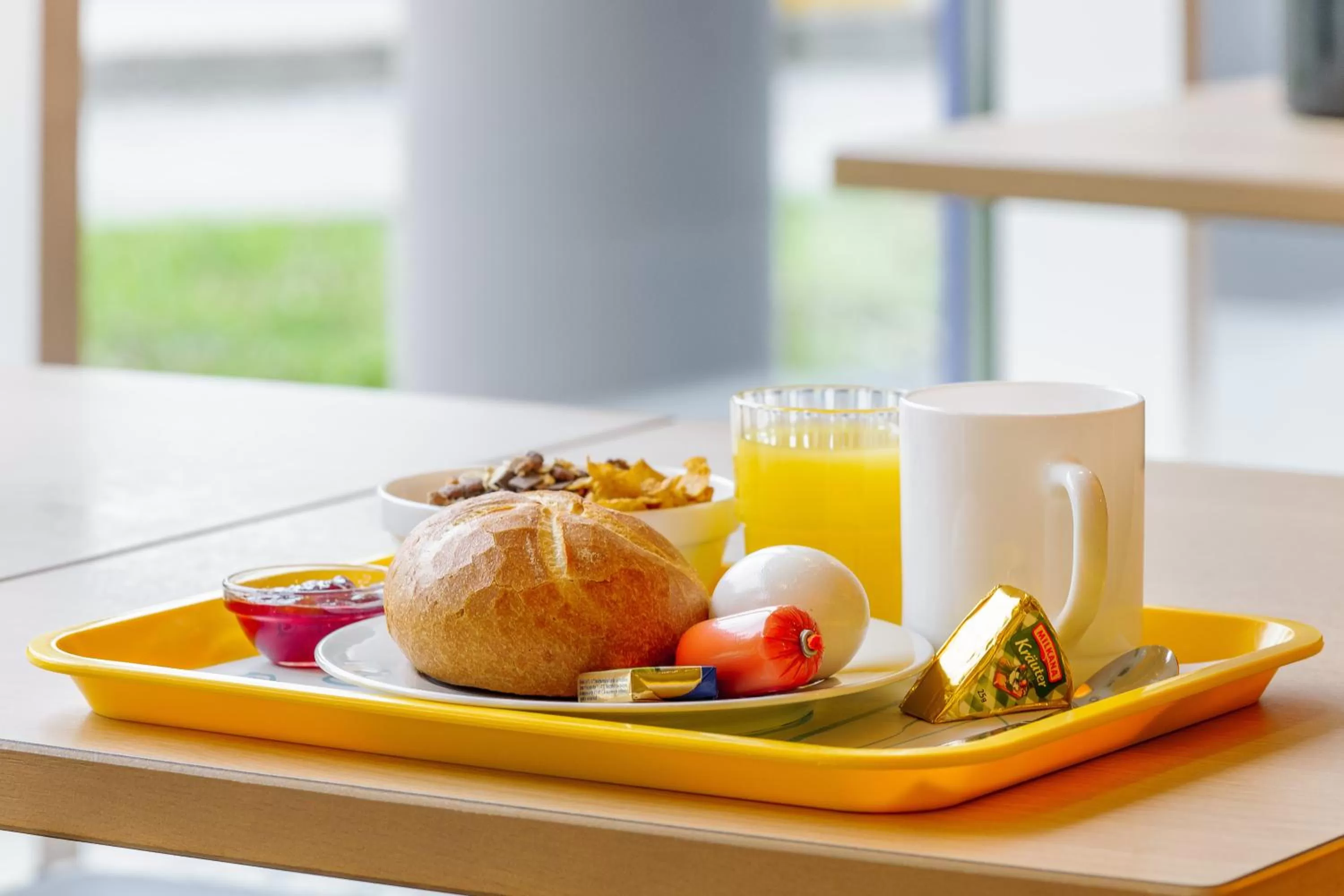 Continental breakfast in ibis budget Frankfurt Offenbach Süd