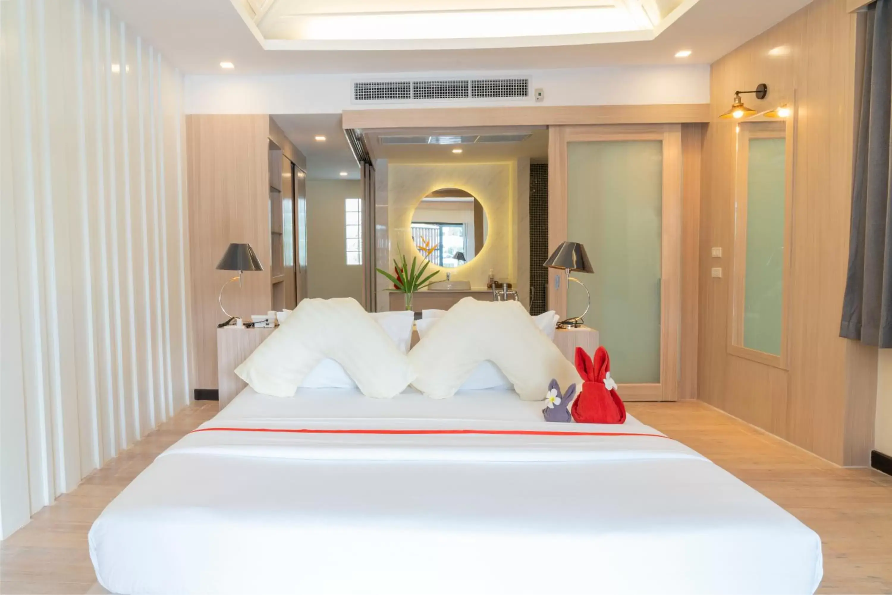 Bed in Grand Jomtien Palace Hotel - SHA Extra Plus