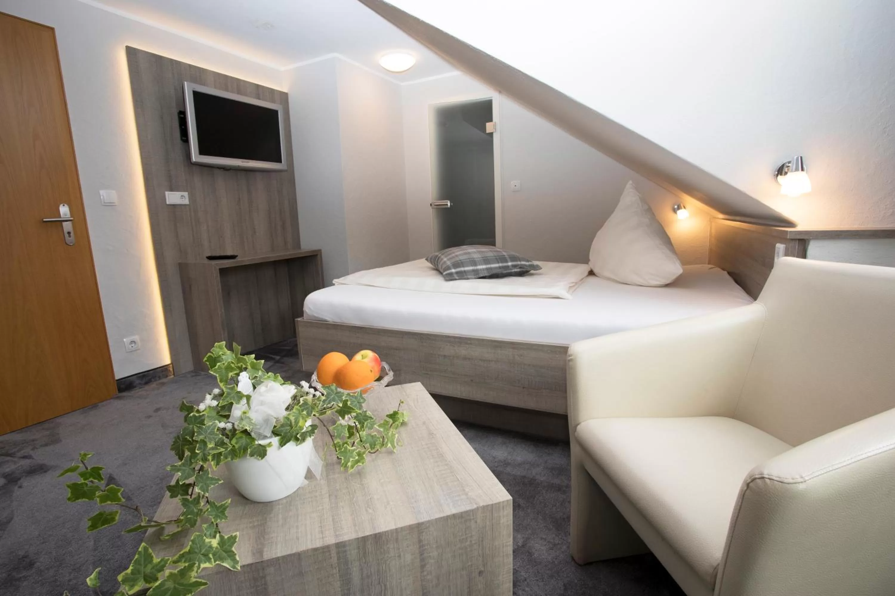 Photo of the whole room, Bed in Hotel Forsthaus