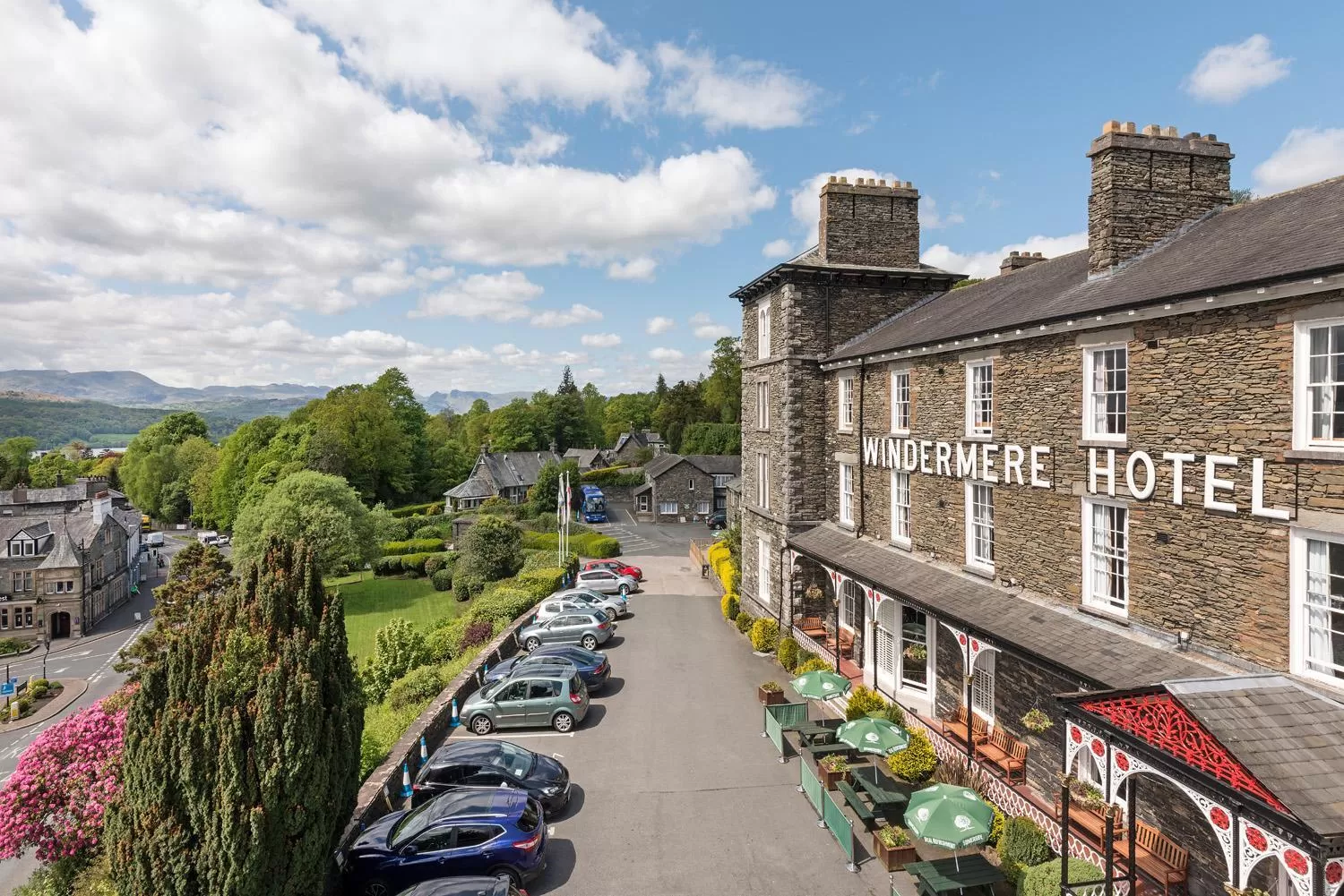 Bird's eye view in Windermere Hotel