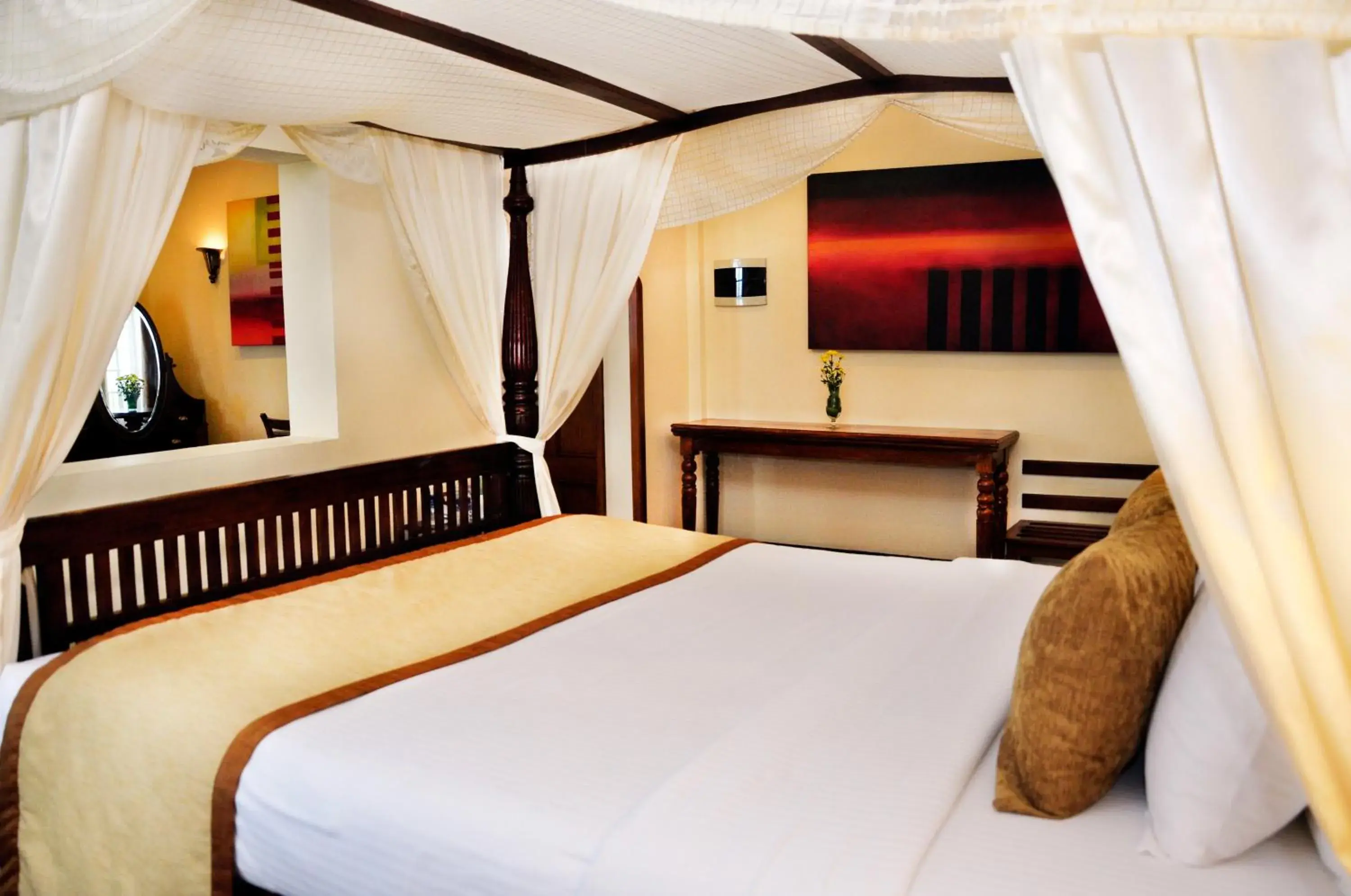 Bed in Mount Lavinia Beach Hotel