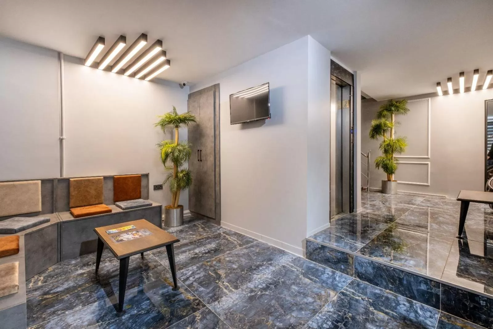 Seating area in The Queen Hotel