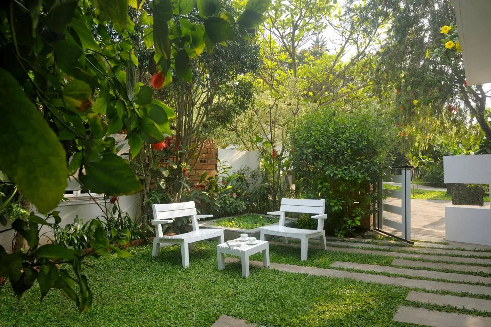 Inner courtyard view, Garden in Amanvana Spa Resort, Coorg