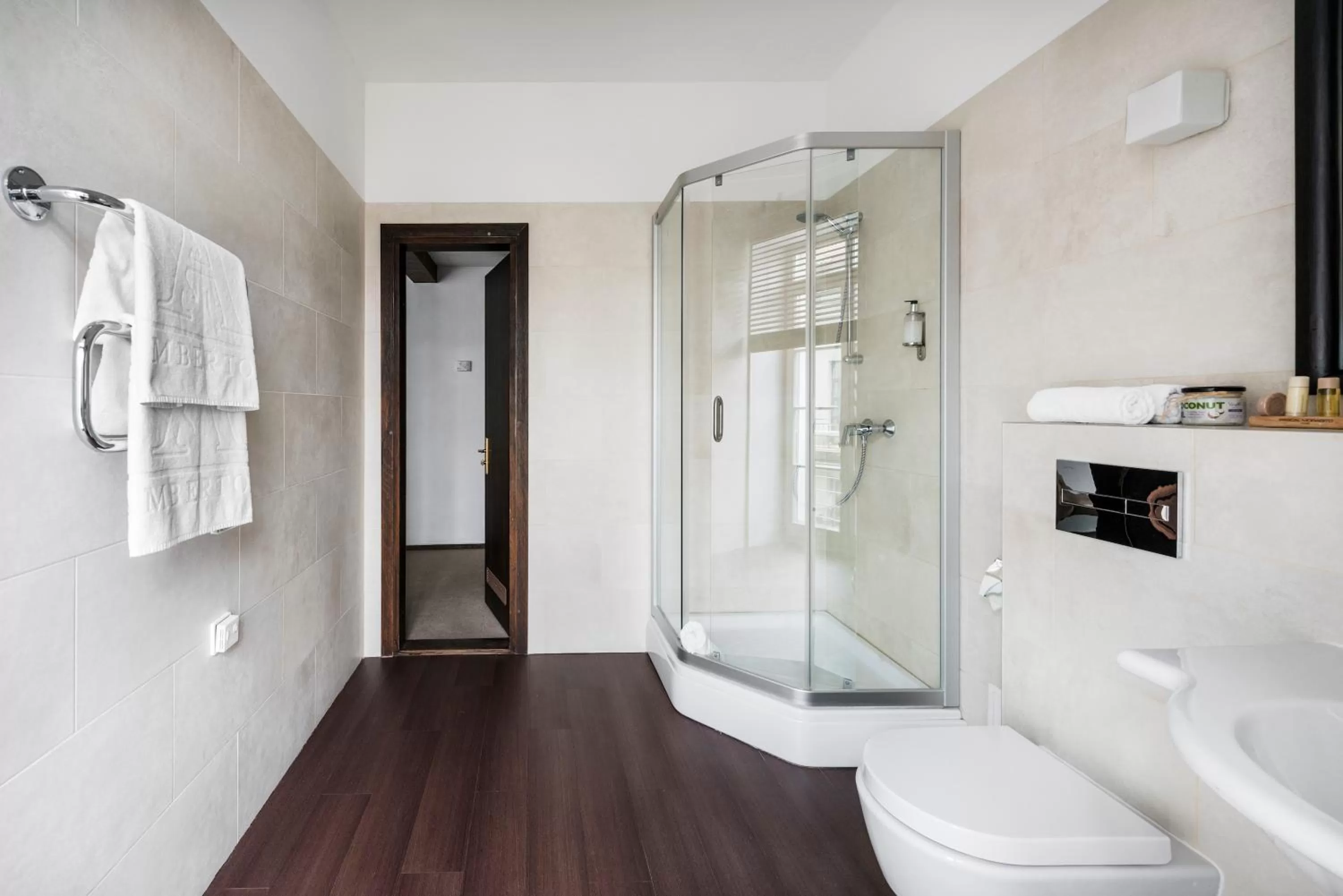 Shower in Amberton Cozy Hotel Kaunas