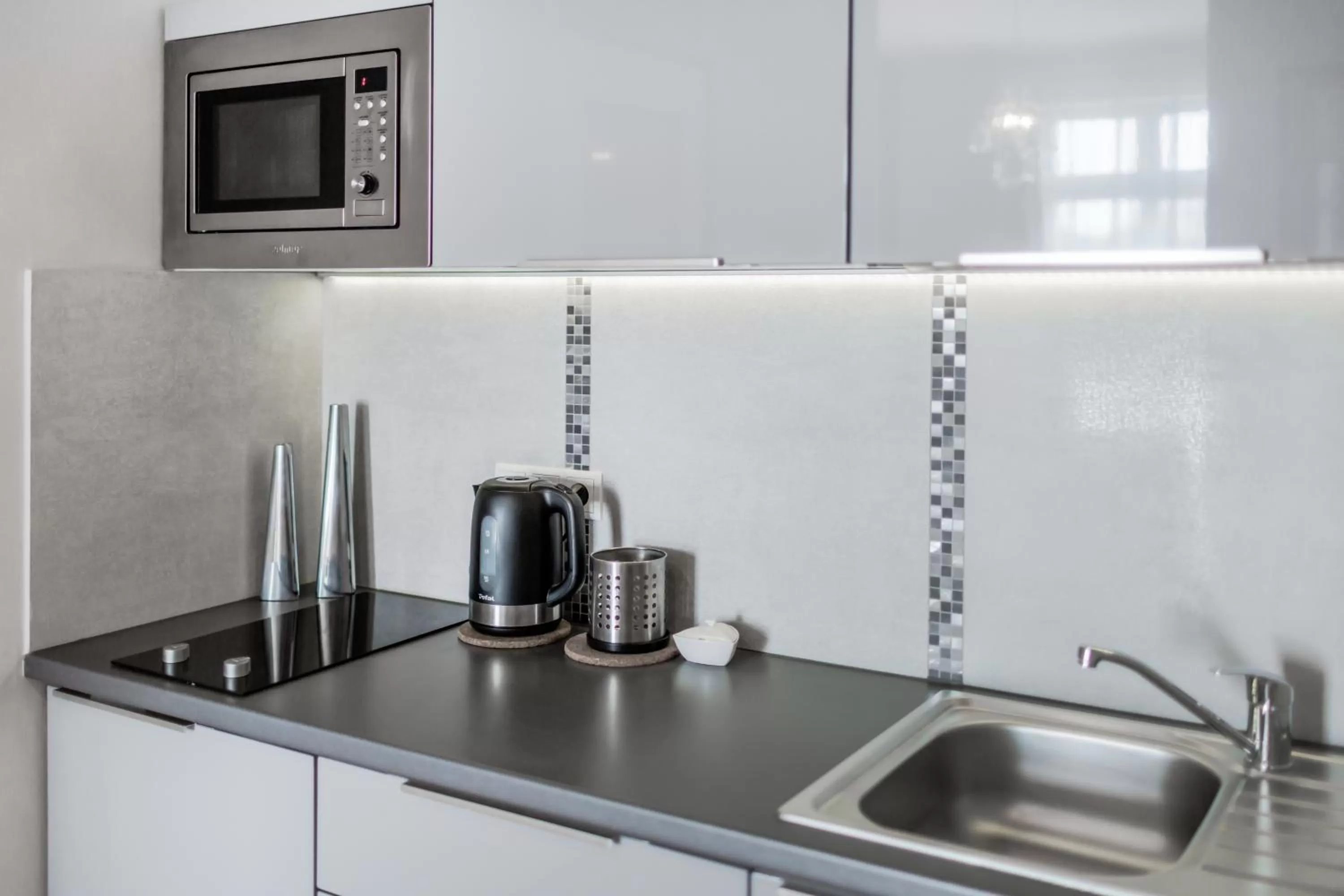 Kitchen or kitchenette in 4Seasons﻿ Apartments Cracow