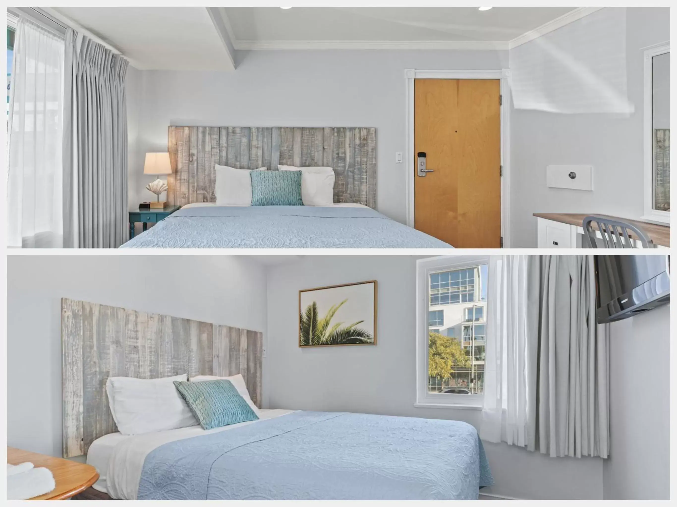 TV and multimedia, Bed in Ocean Lodge Santa Monica Beach Hotel