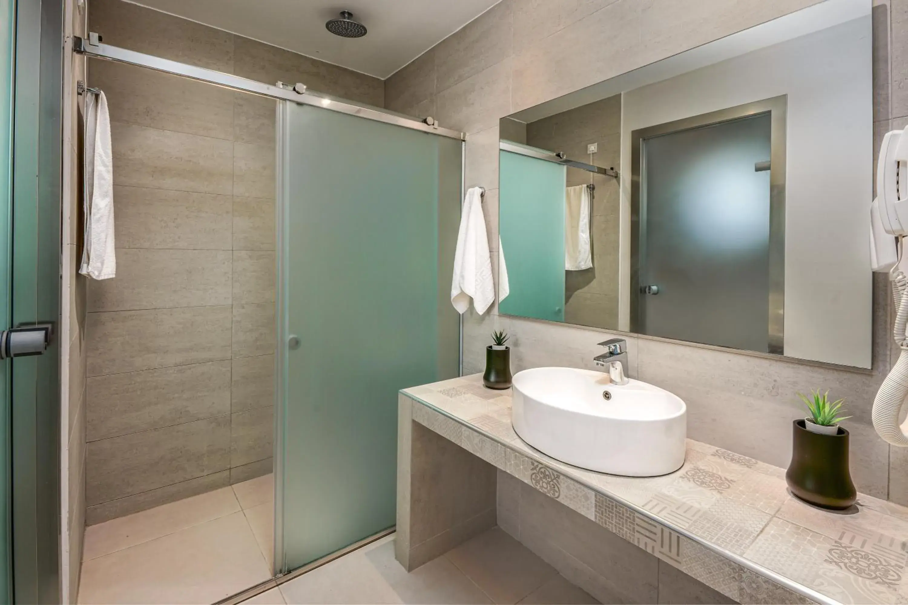 Bathroom in Poseidon Beach Hotel