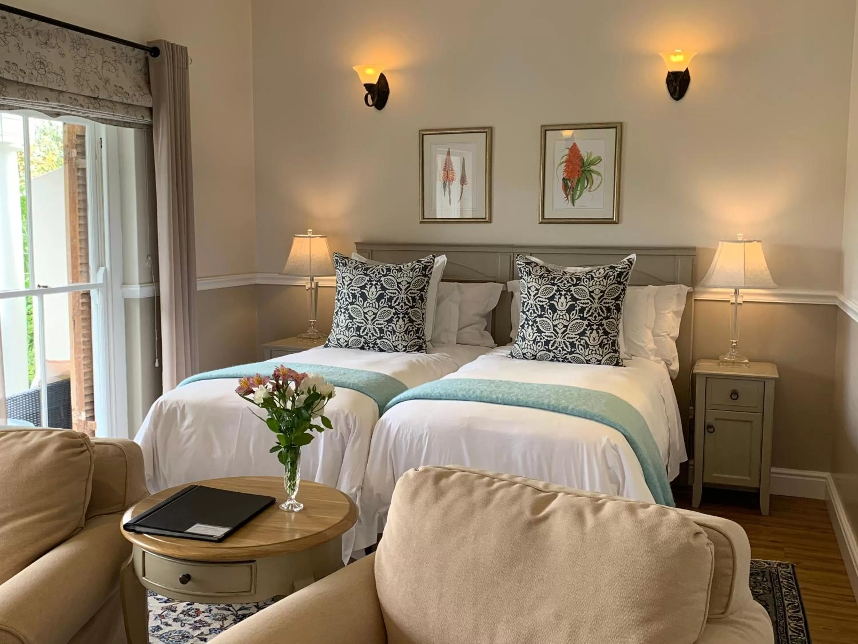 Bed in Montagu Vines Guesthouse