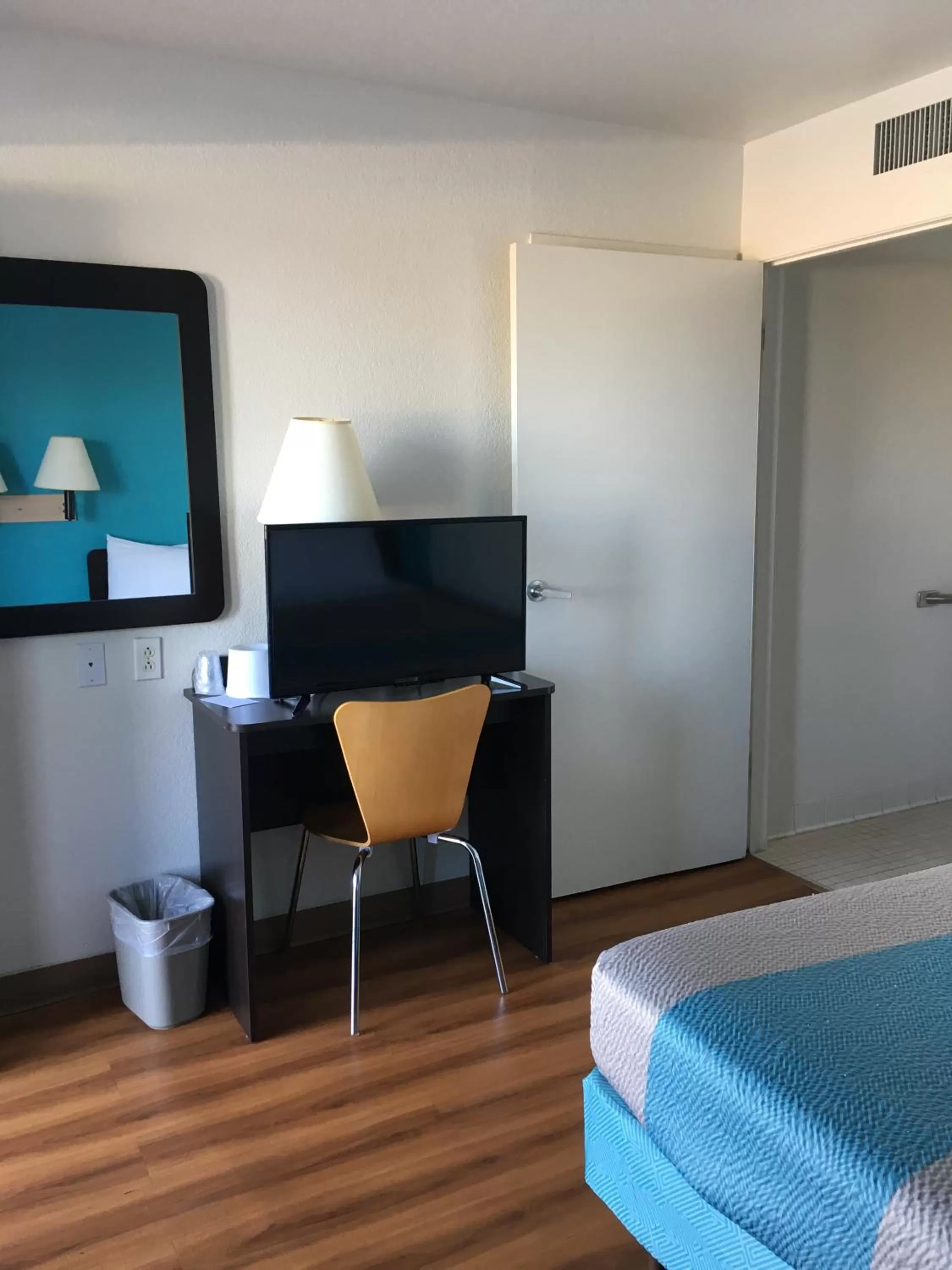 Bed in Motel 6-Tucumcari, NM