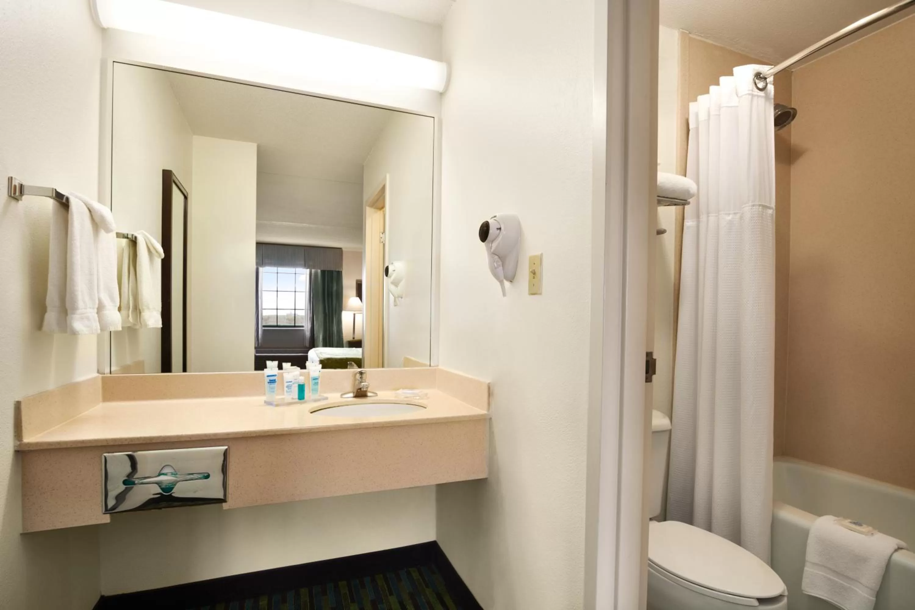 King Room with Roll-In Shower - Mobility Accessible/Nonb in Wyndham Garden Wichita Downtown