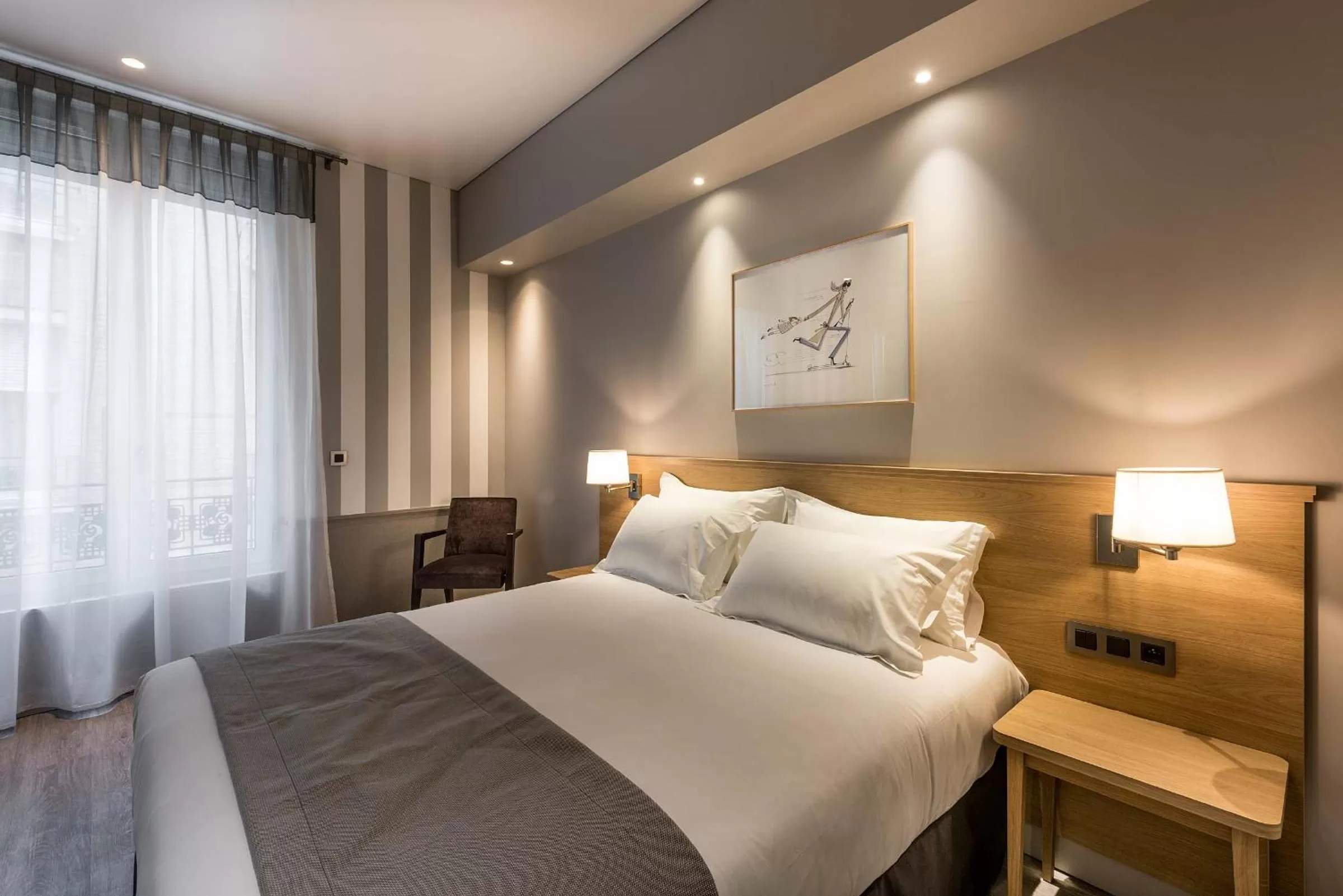 Bed in Hôtel Magellan