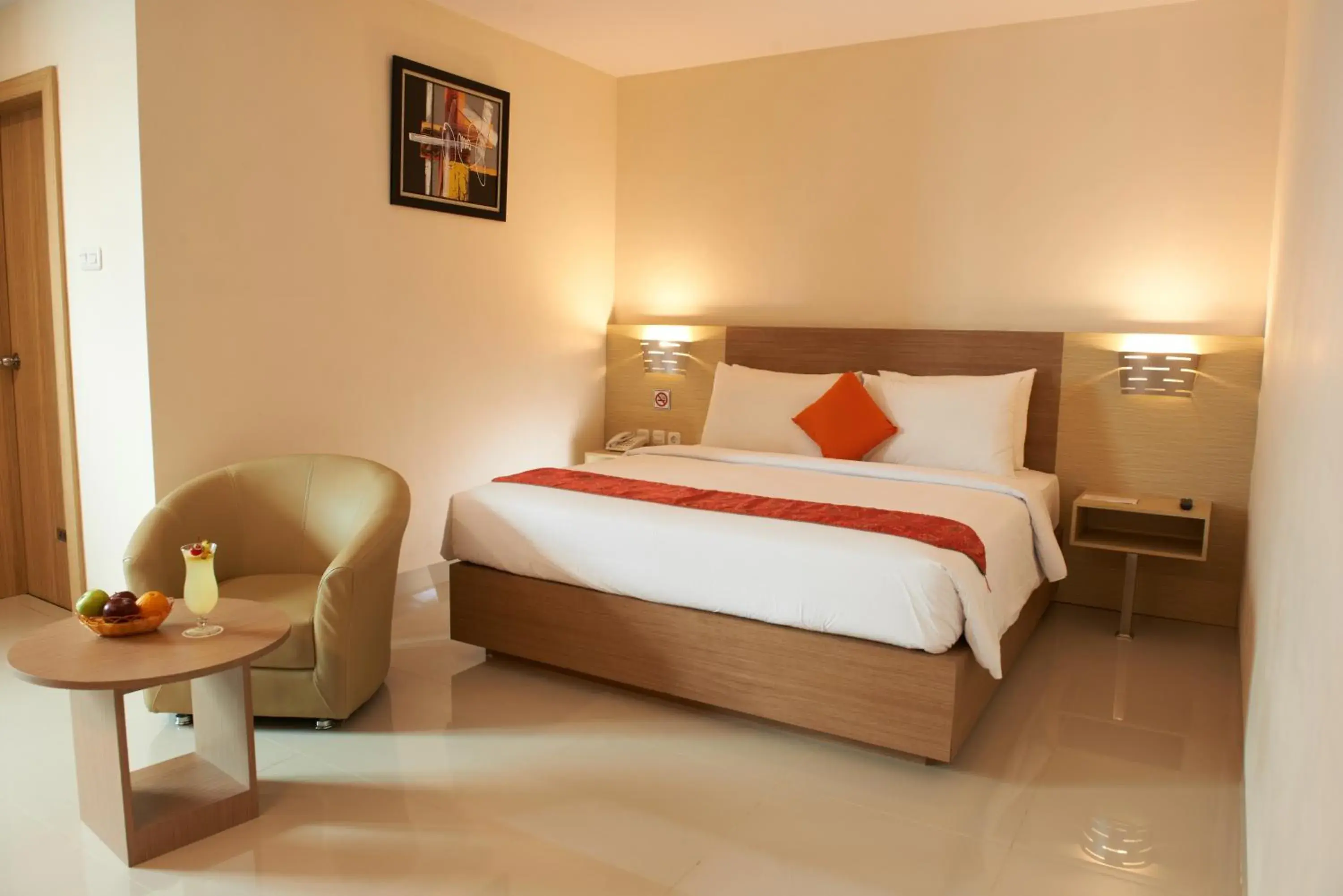 Bed in Winstar Hotel Pekanbaru