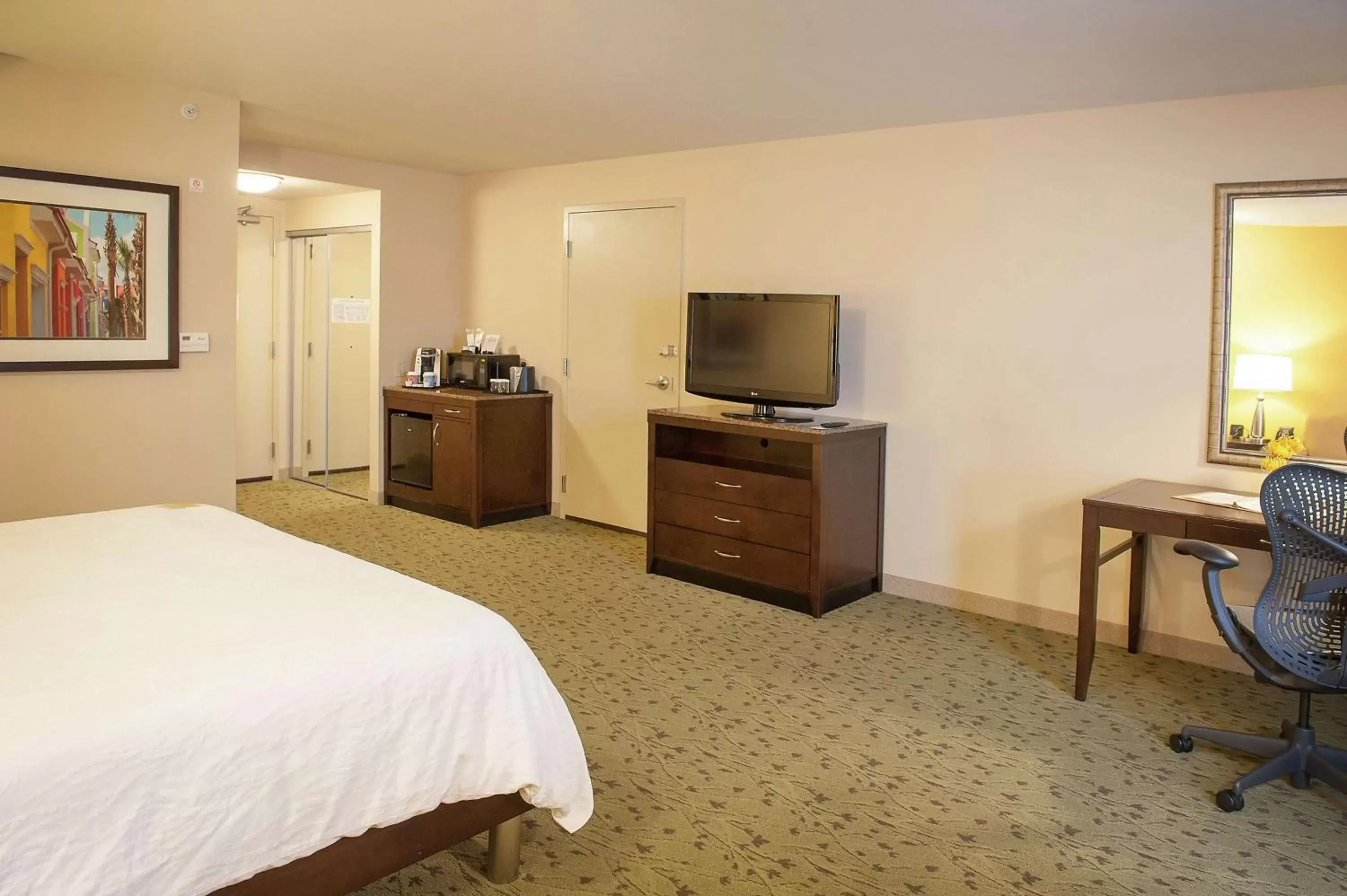 Bedroom, TV/Entertainment Center in Hilton Garden Inn Pensacola Airport/Medical Center