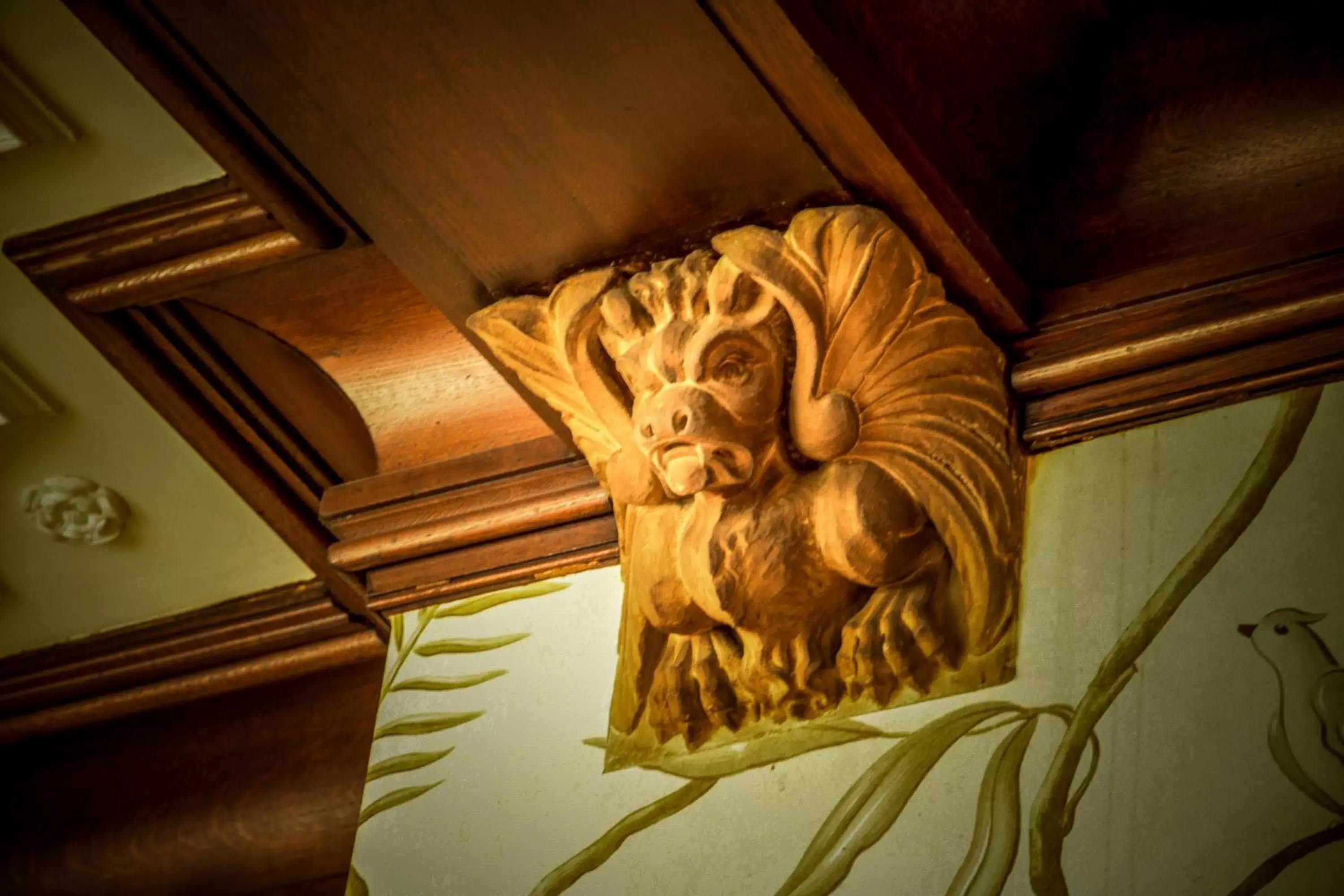 Decorative detail in Fischers Baslow Hall - Chatsworth