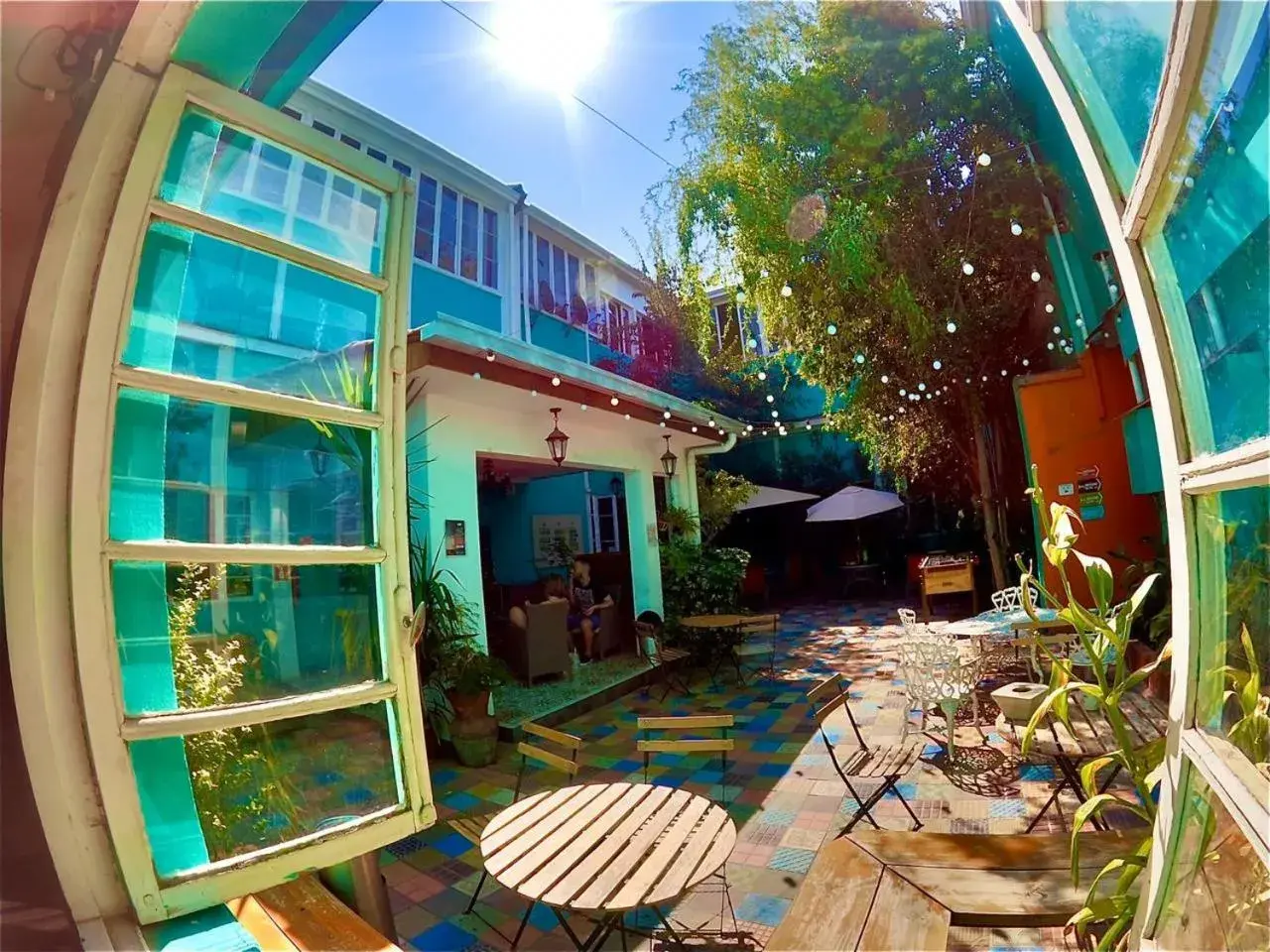 Property building in Hostal Providencia Property building in Hostal Providencia