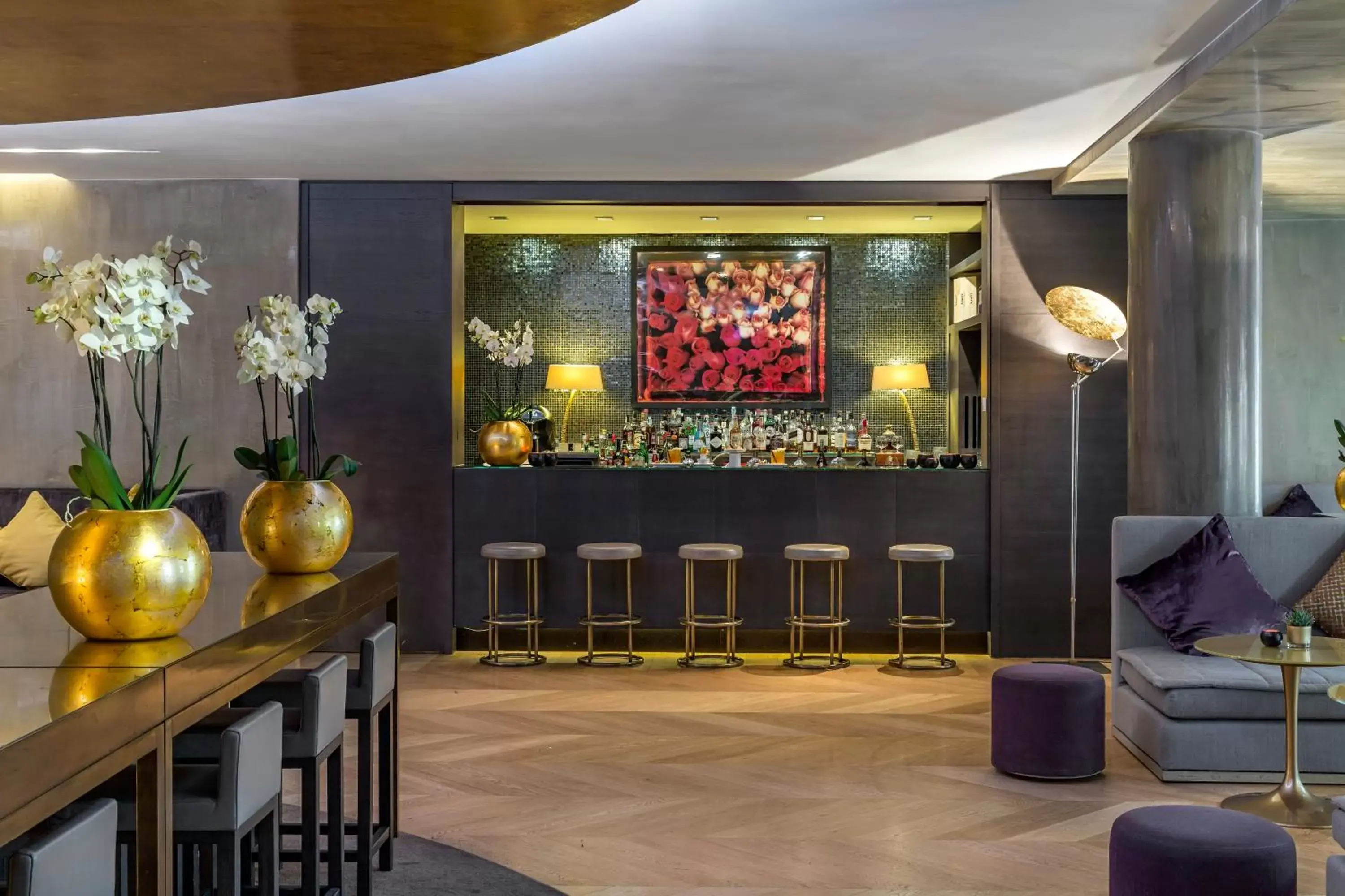 Lounge or bar in Rosa Grand Milano - Starhotels Collezione