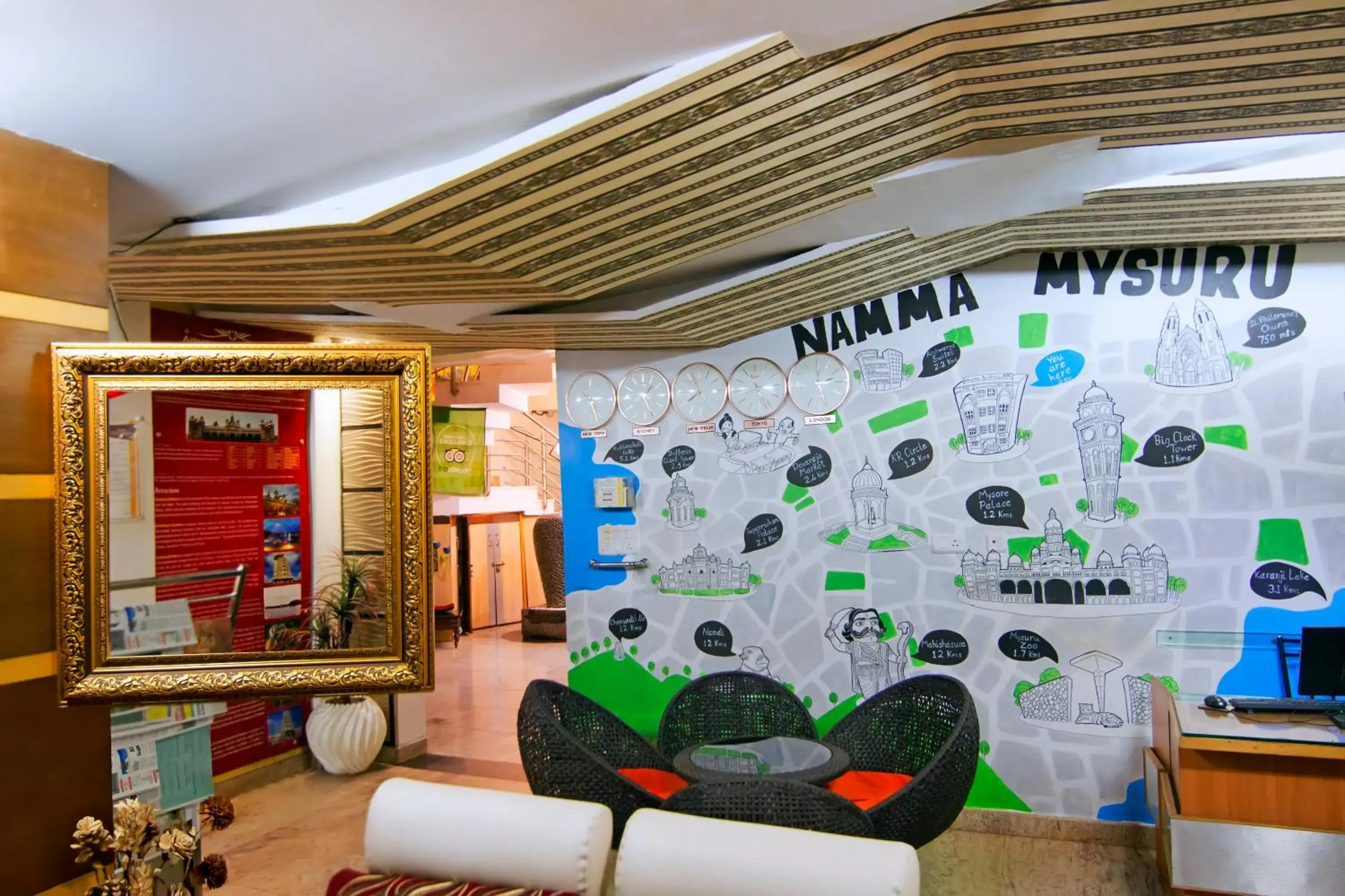 Living room in Aishwarya Residency